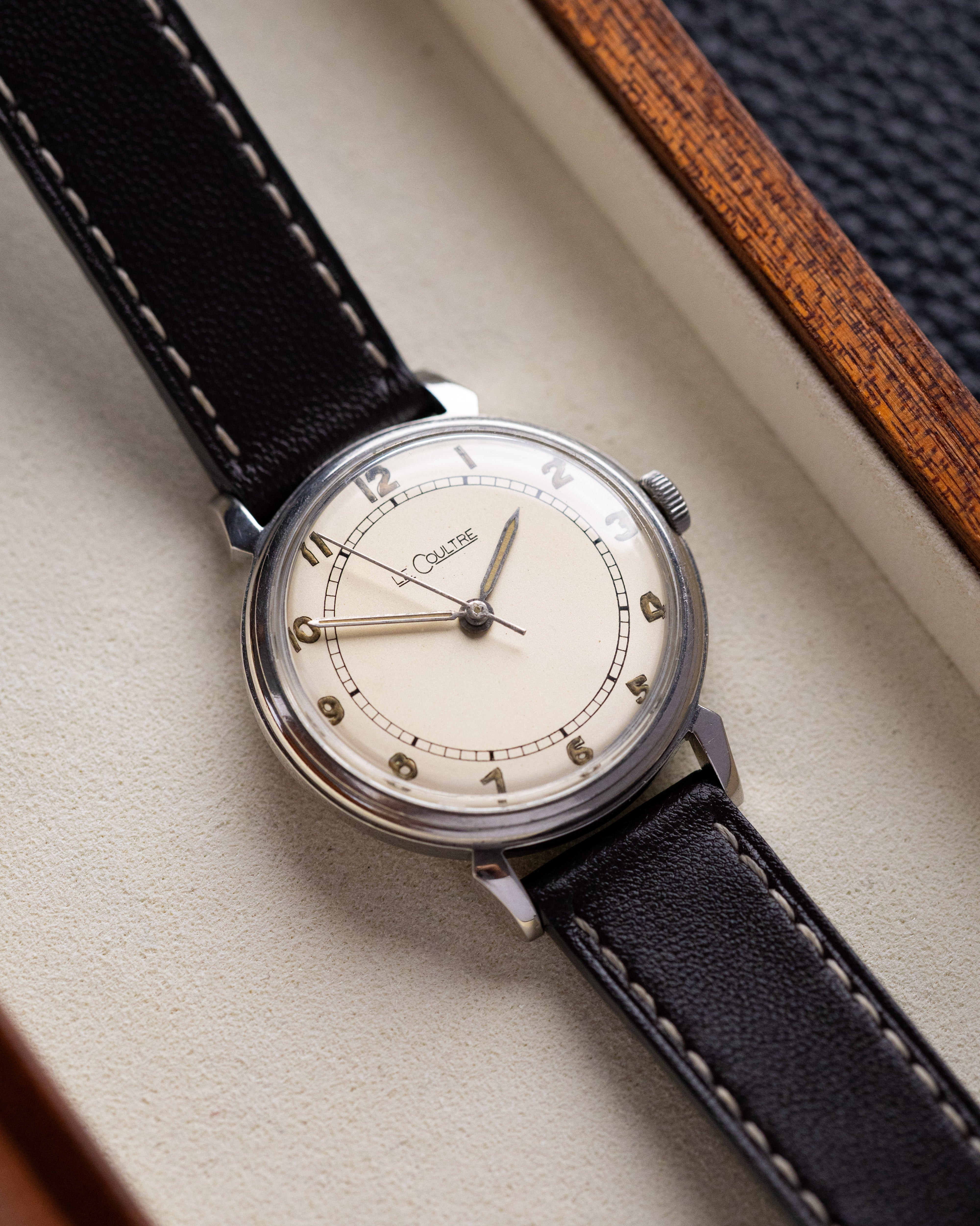 Vintage Jaeger-LeCoultre Bumper Automatic, Swiss Watch, Crab Lugs