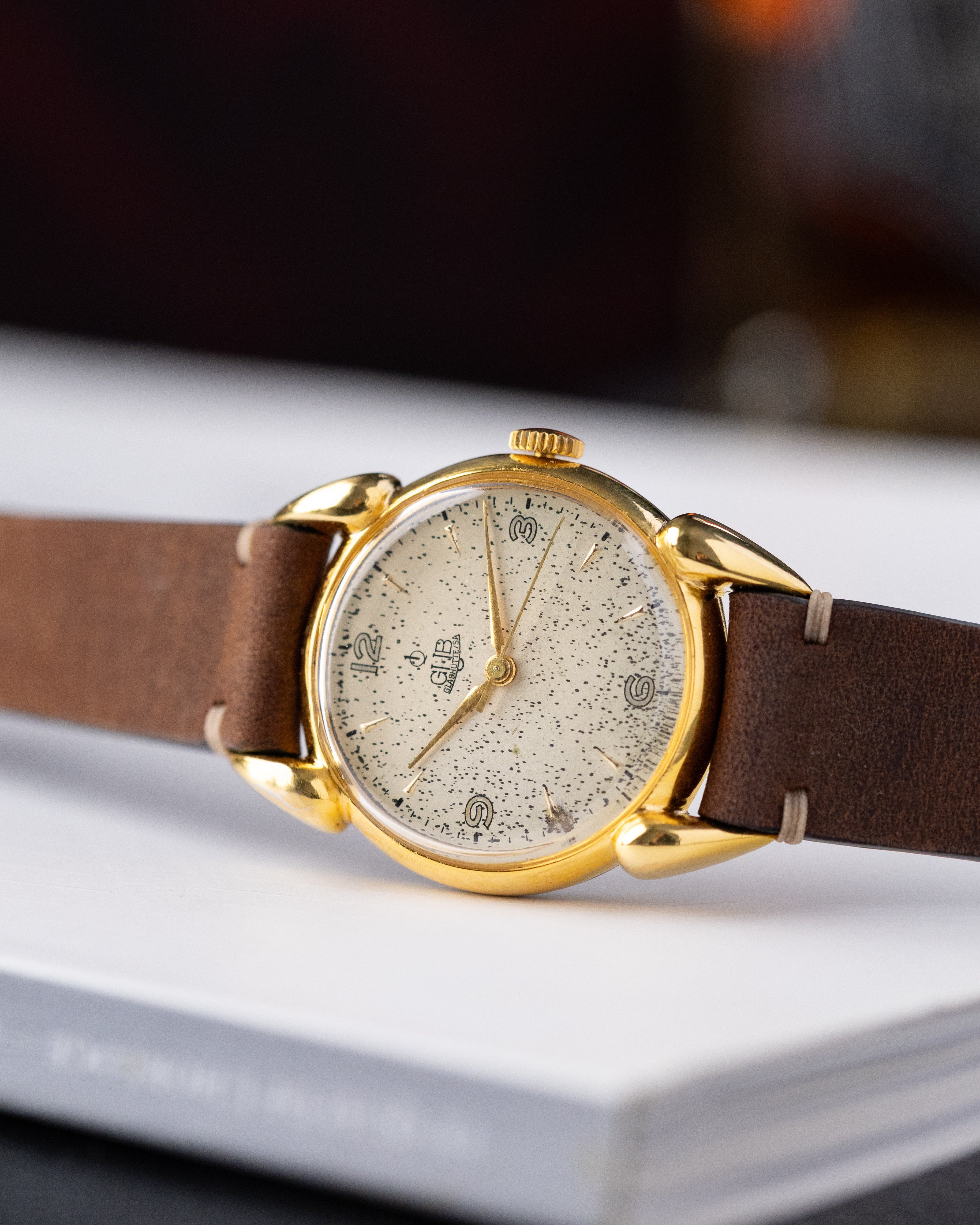 A. Lange & Söhne GUB Caliber 28 Q1, Crab Lugs, Uniqe Patina, Lange VEB Glashütte from 1950's - DuMarko