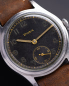 Doxa DH Deutsche Heer - DH WW2 Black Military German Army Radium dial - VintageDuMarko