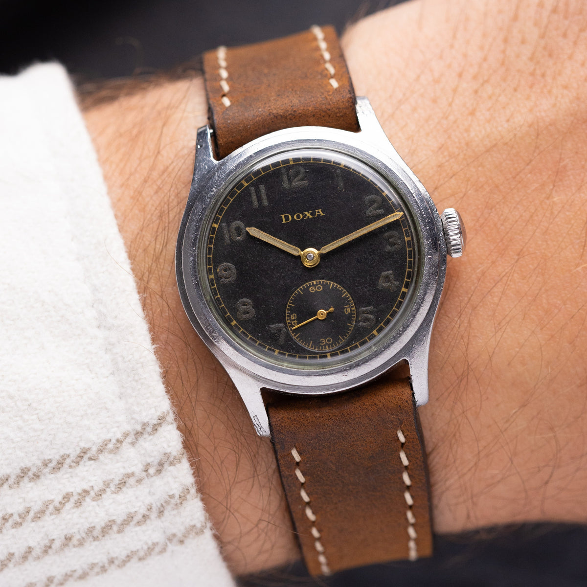 Doxa DH Deutsche Heer - DH WW2 Black Military German Army Radium dial ...