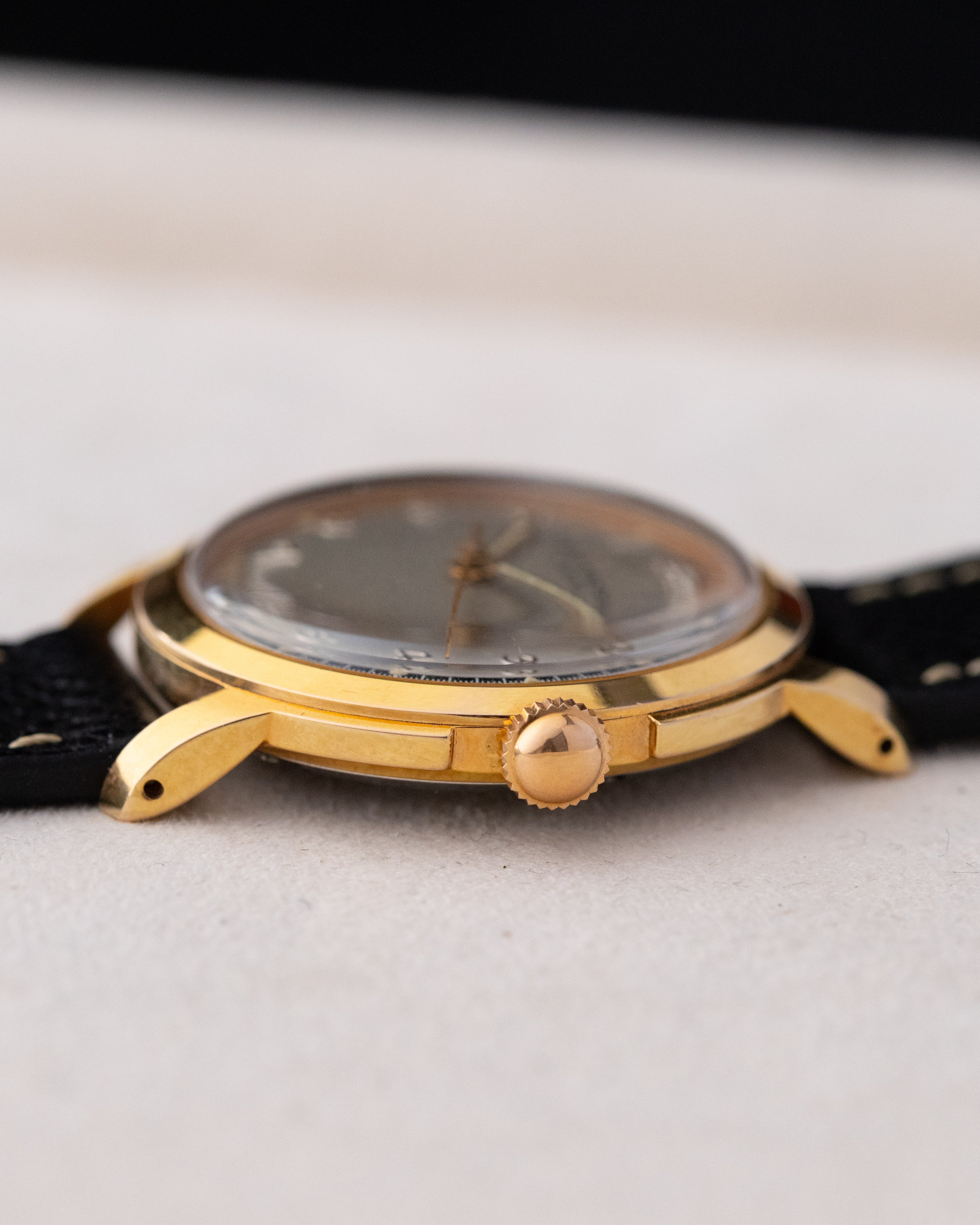 Ernest Borel Incastar, Vintage Swiss watch, Gold - Plated Case, Sector - Style Two - tone Dial from 1950's - DuMarko