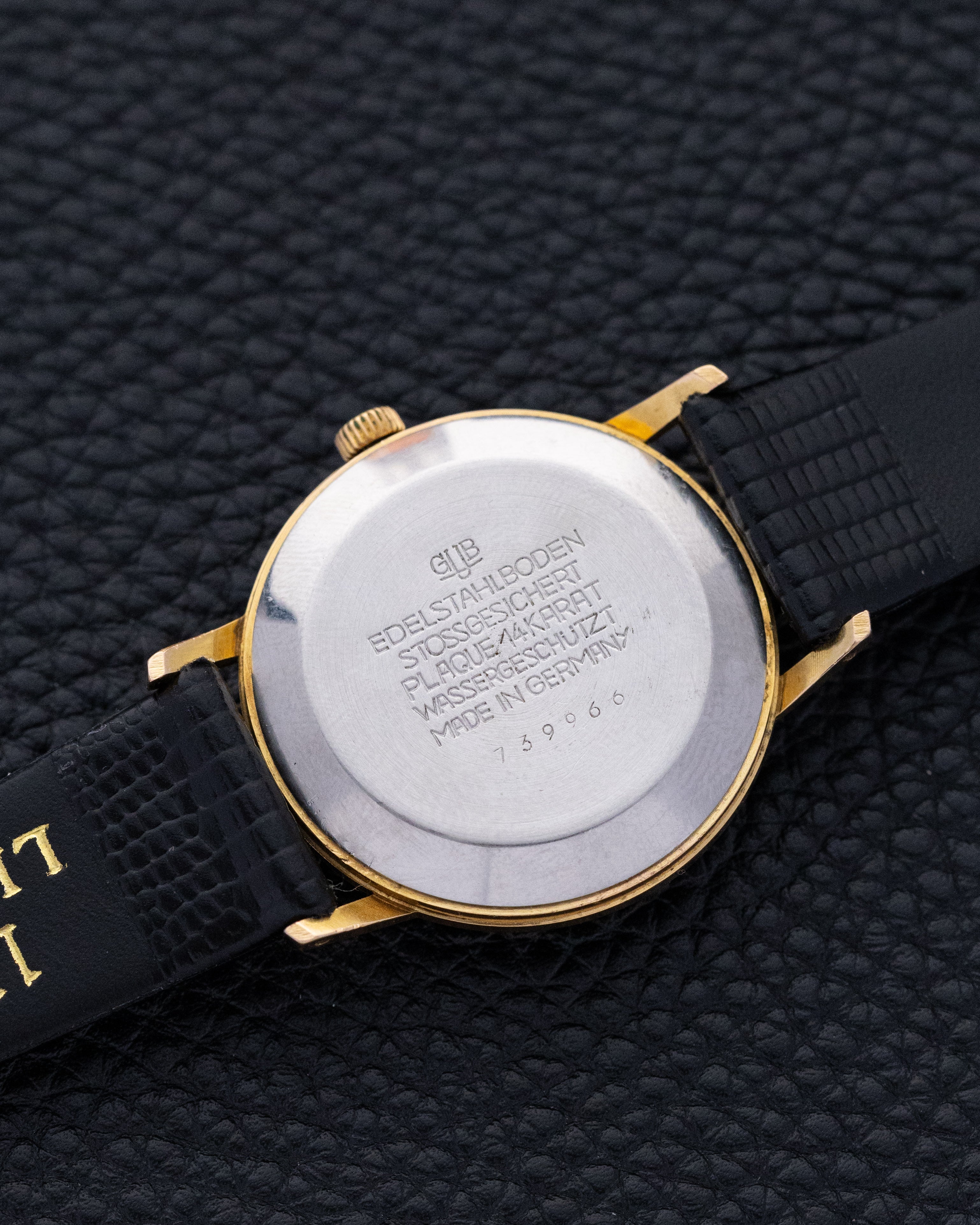 Glashütte Spezimatic, Vintage German Watch, Blue Dial, Gold - plated case from 1970's - DuMarko