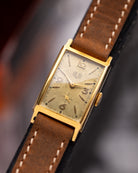 GUB Glashütte, Square Tank, Vintage Gold - plated Watch - DuMarko