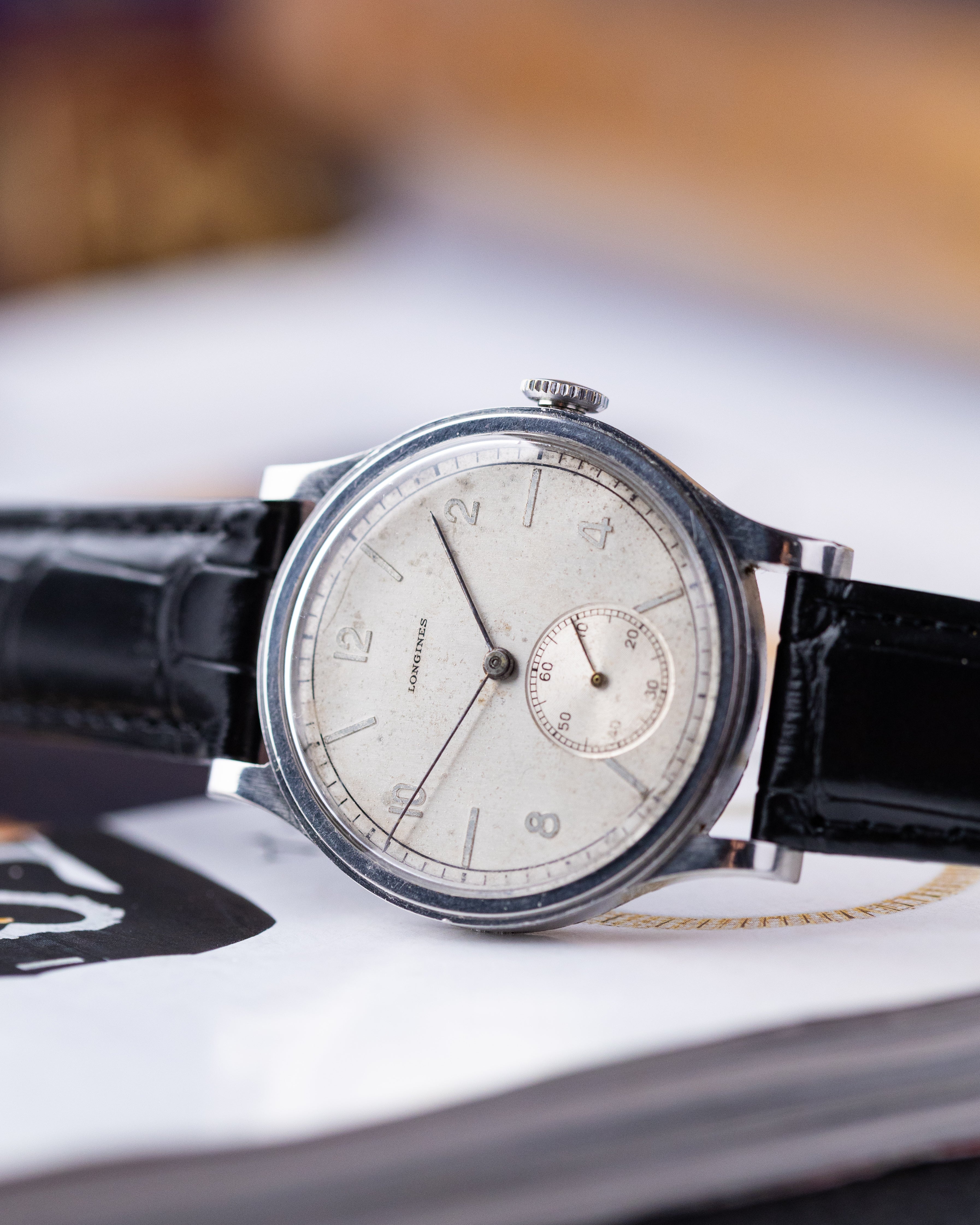 Longines Vintage Swiss Watch, Metallic Dial, Ref. 4179, Cal. 12.68