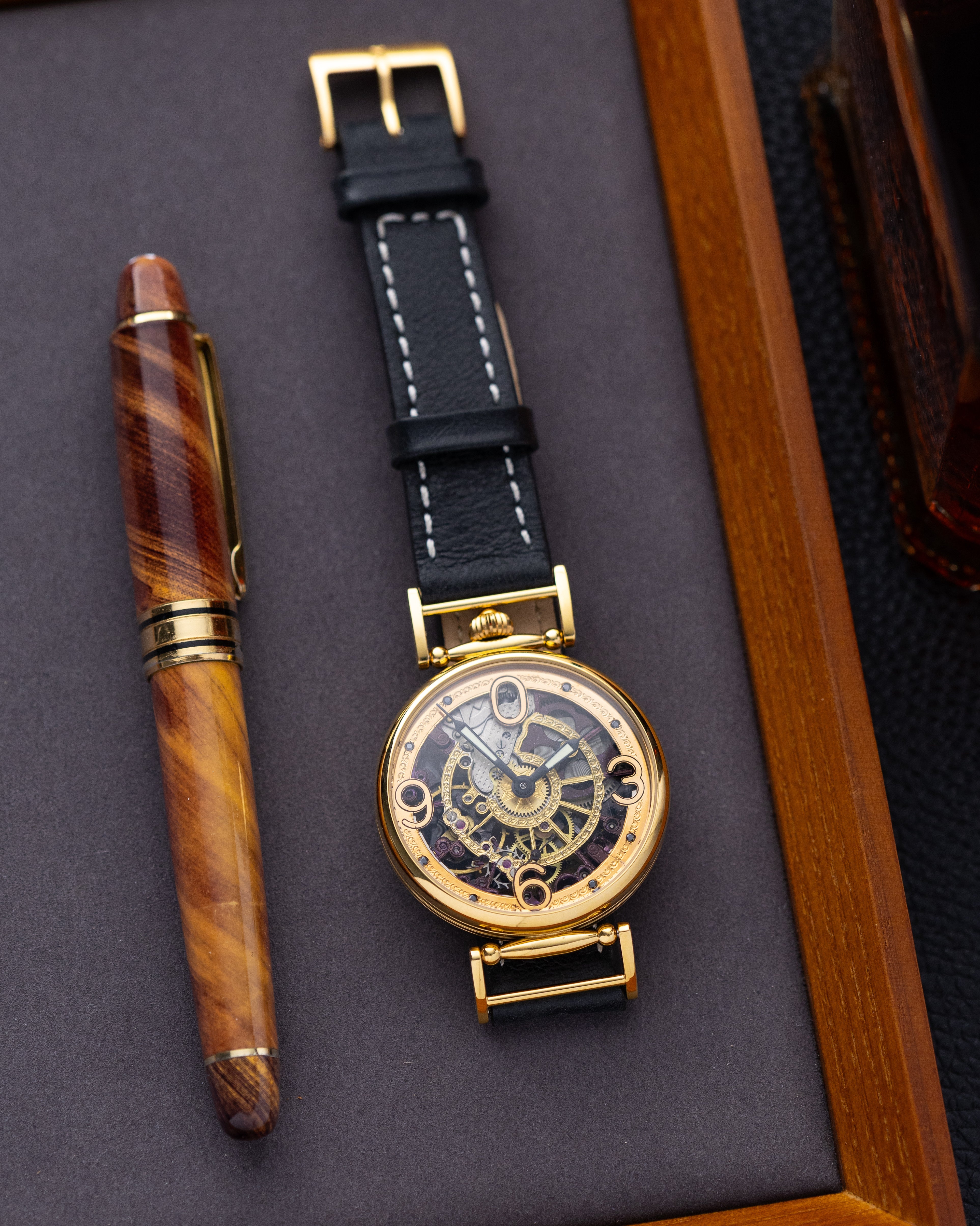 Men's Space Watch «Molnija Big Zero» - Customized Skeleton Watch Based on Soviet Movement - DuMarko