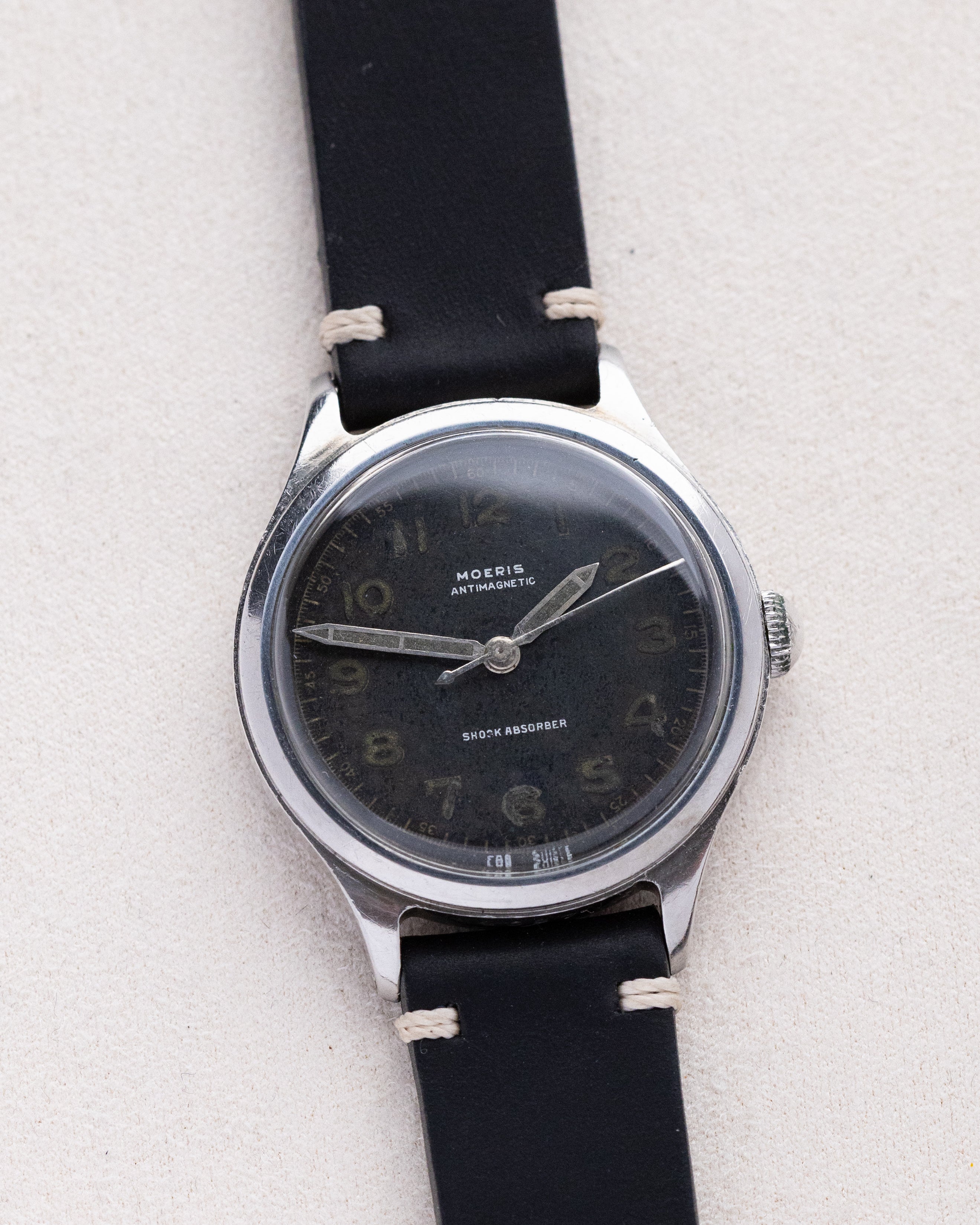 Moeris Imperable Antimagnetic Borgel Case, Radium Dial, Vintage Military Watch from 1940's - DuMarko