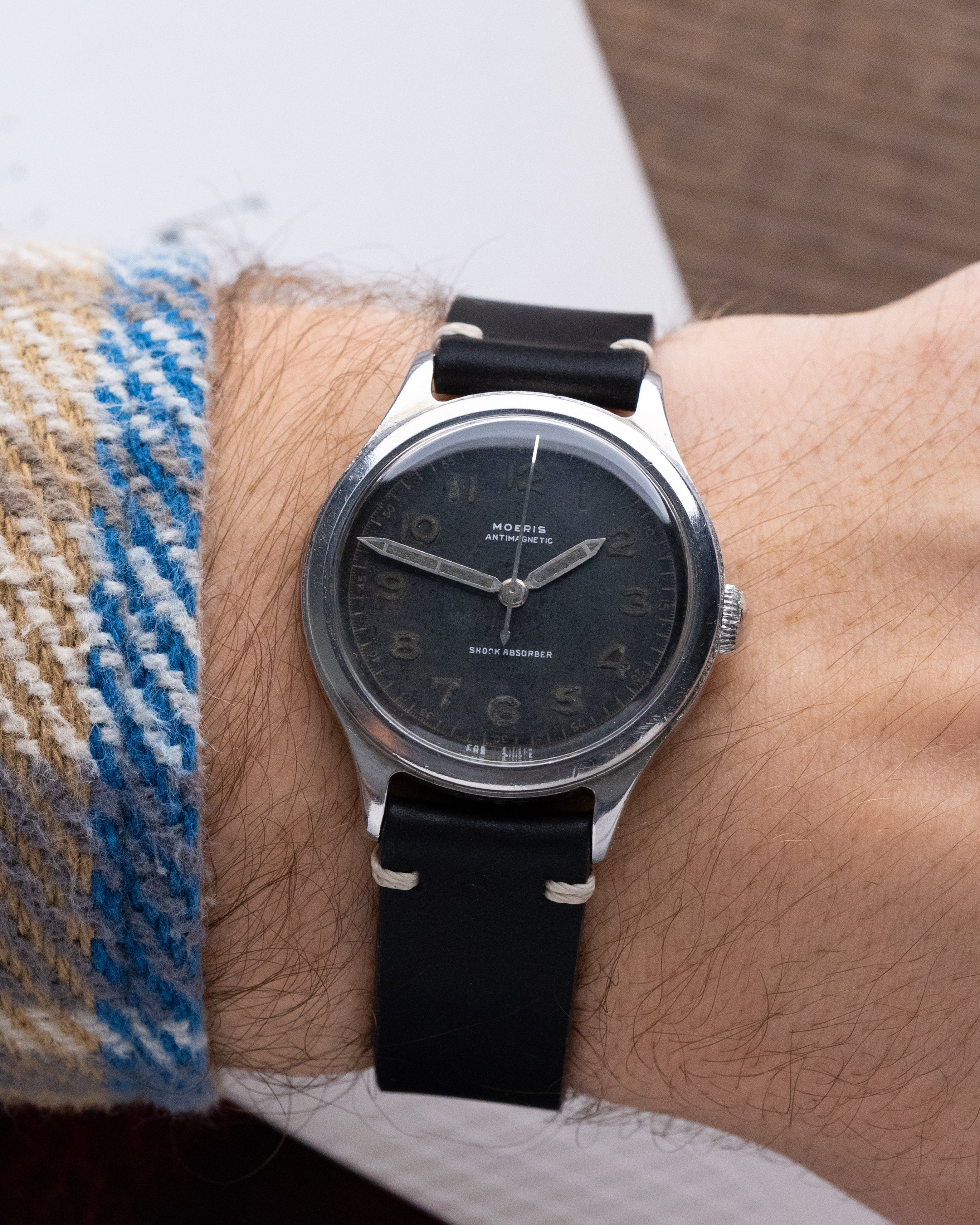 Moeris Imperable Antimagnetic Borgel Case, Radium Dial, Vintage Military Watch from 1940's - DuMarko