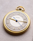 Movado Vintage Pocket Watch, Breguet numeral, Central Second Hand, 14K Gold - filled case from 1930's - DuMarko