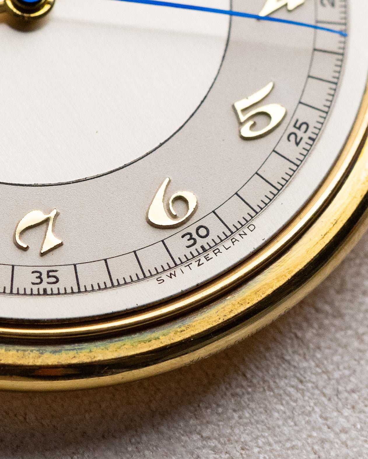 Movado Vintage Pocket Watch, Breguet numeral, Central Second Hand, 14K Gold - filled case from 1930's - DuMarko