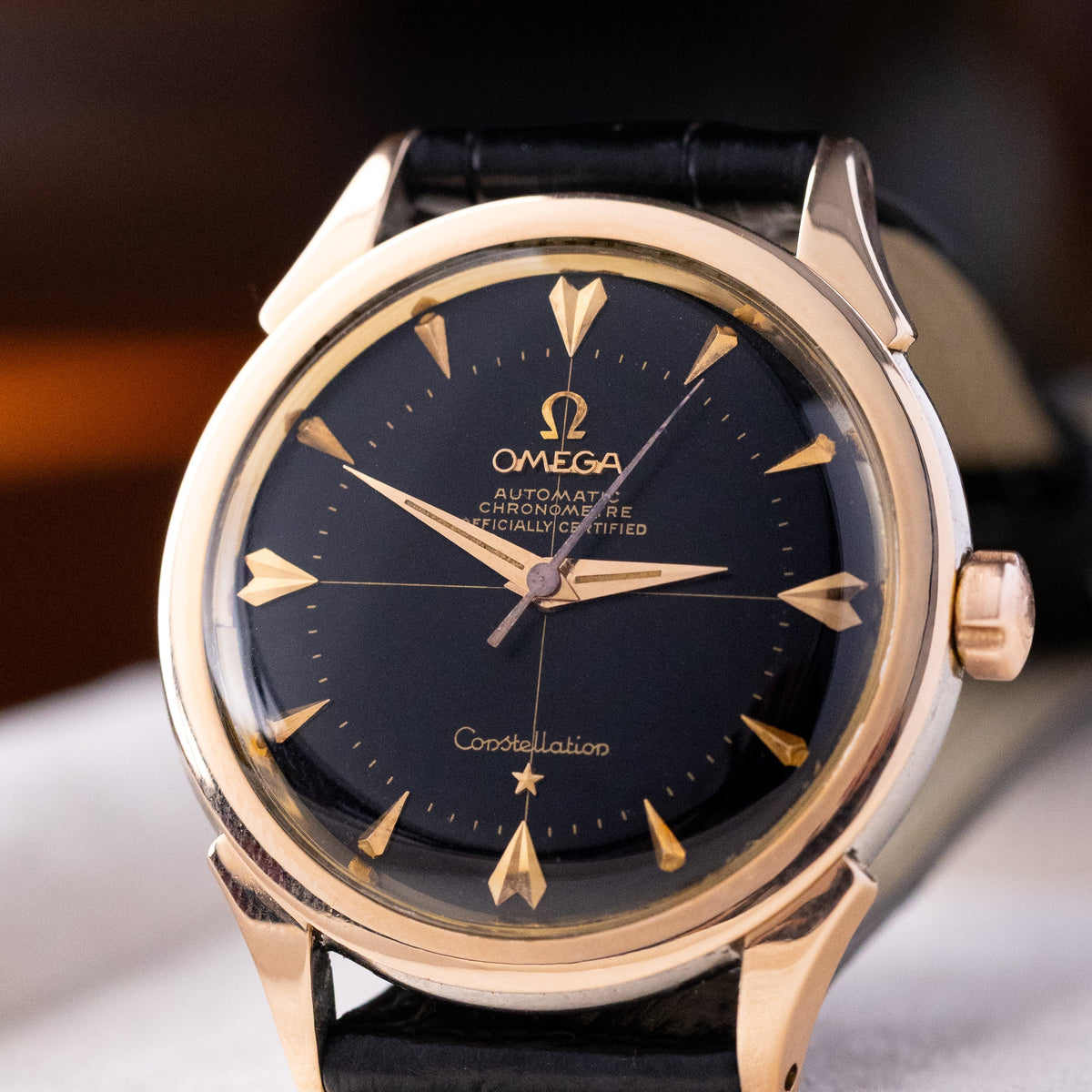 Omega Constellation, Vintage Swiss Watch, 2852-4 SC, Black