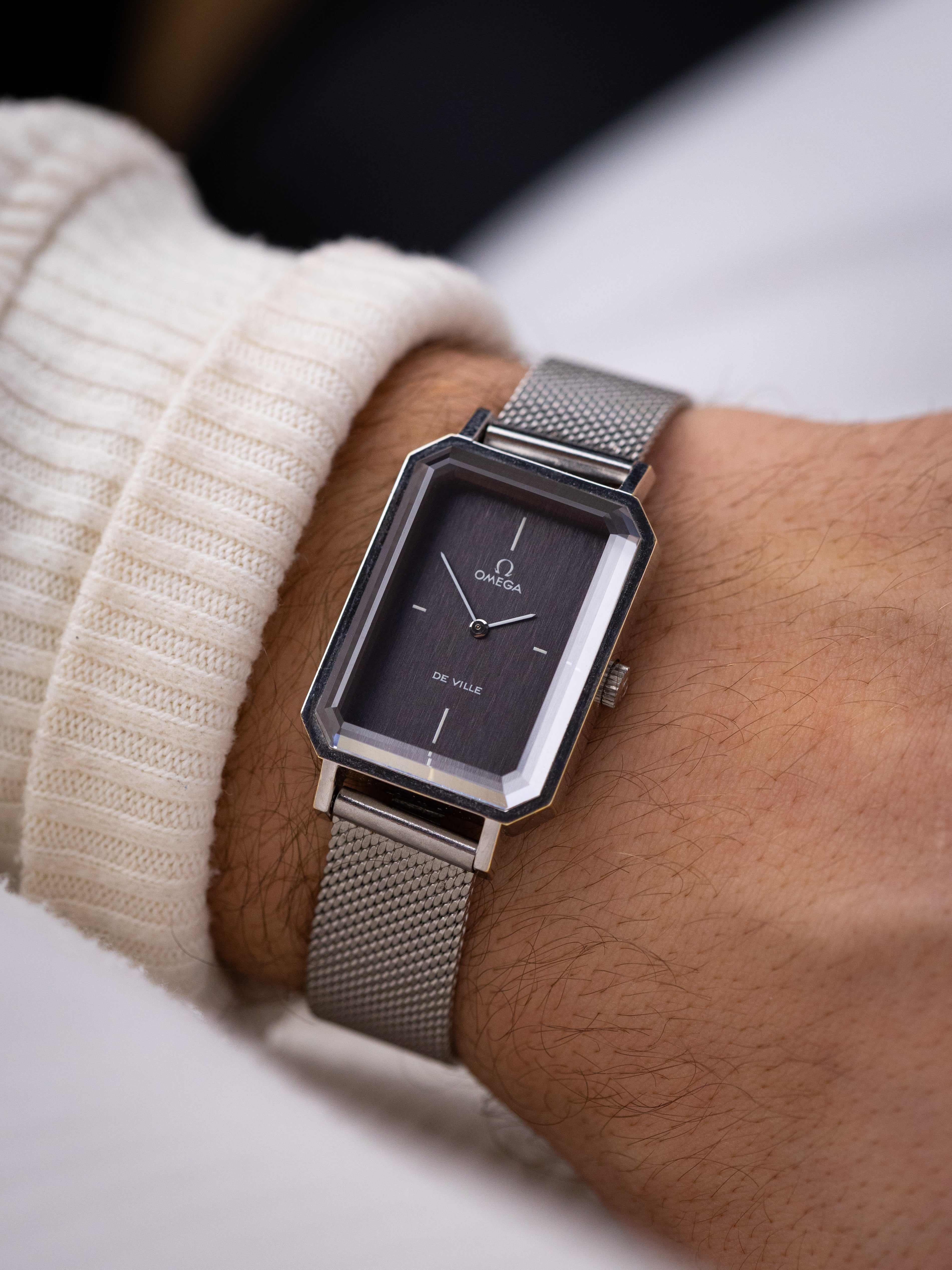 Omega De Ville Tank, Elegant watch, Grey Dial, Ref. 5110378, Cal. 620 from 1970’s - DuMarko