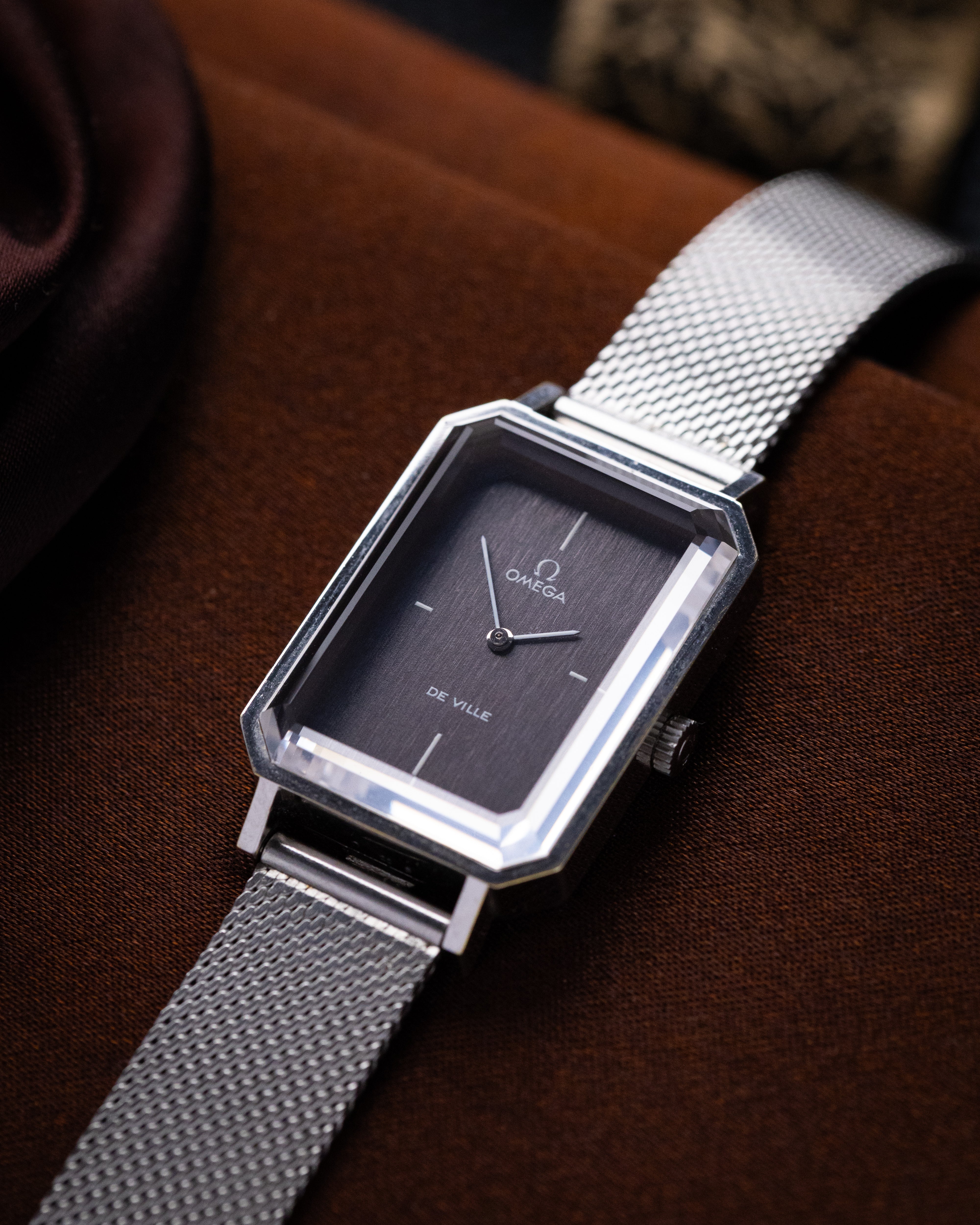 Omega De Ville Tank, Elegant watch, Grey Dial, Ref. 5110378, Cal. 620 from 1970’s - DuMarko