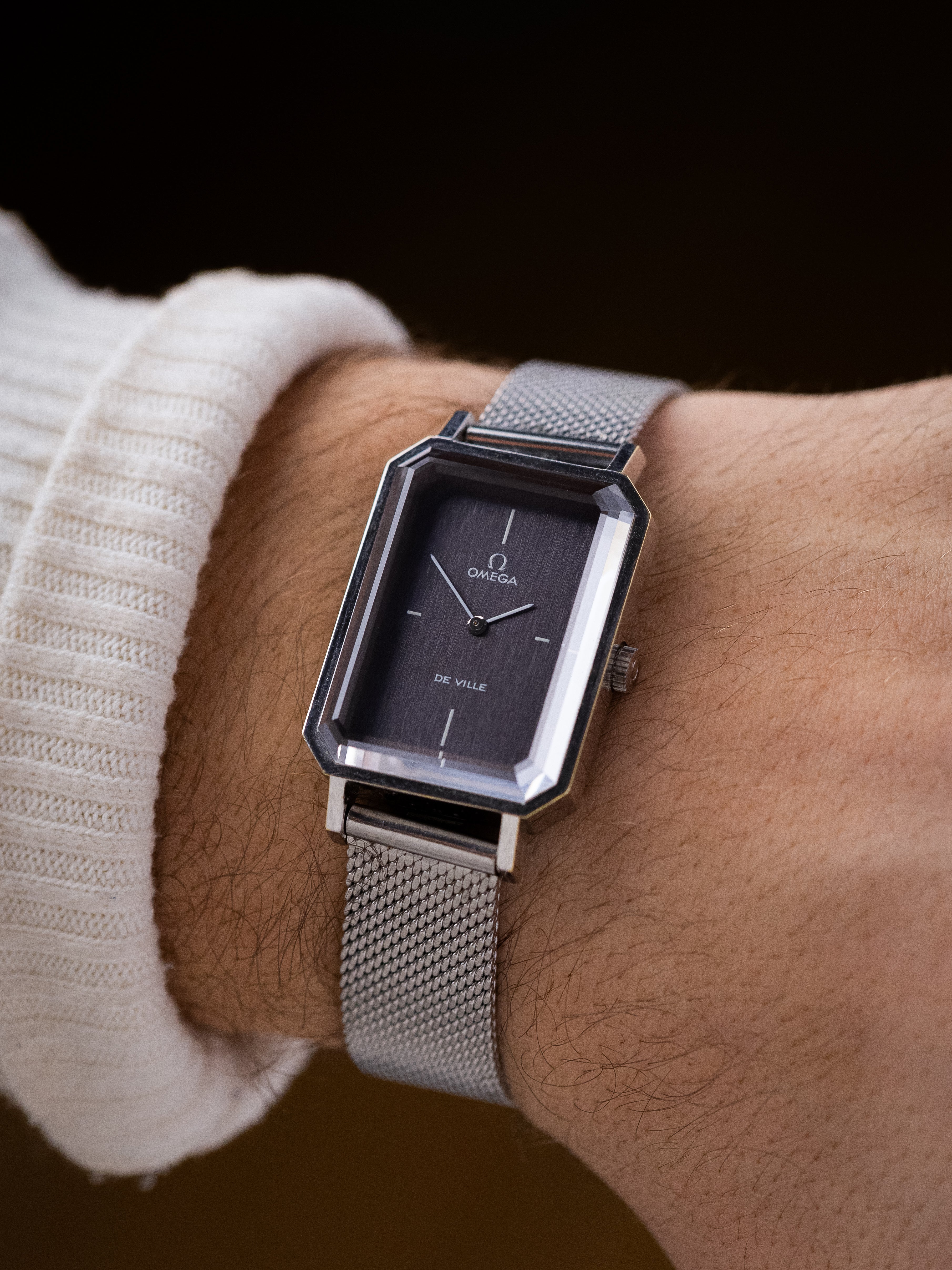 Omega De Ville Tank, Elegant watch, Grey Dial, Ref. 5110378, Cal. 620 from 1970’s - DuMarko