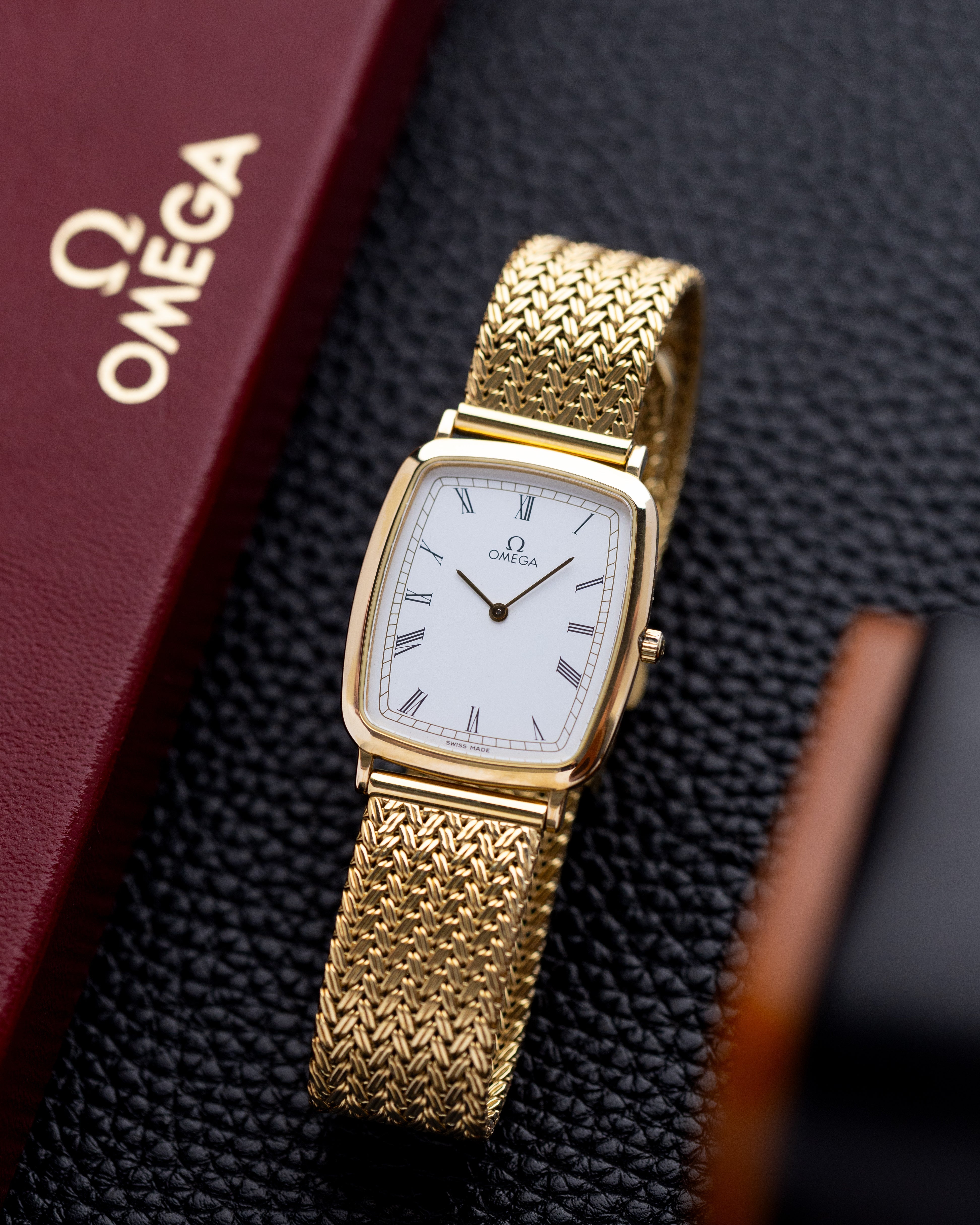 Omega De Ville, Vintage Quartz Watch, Extra Slim Dress Case