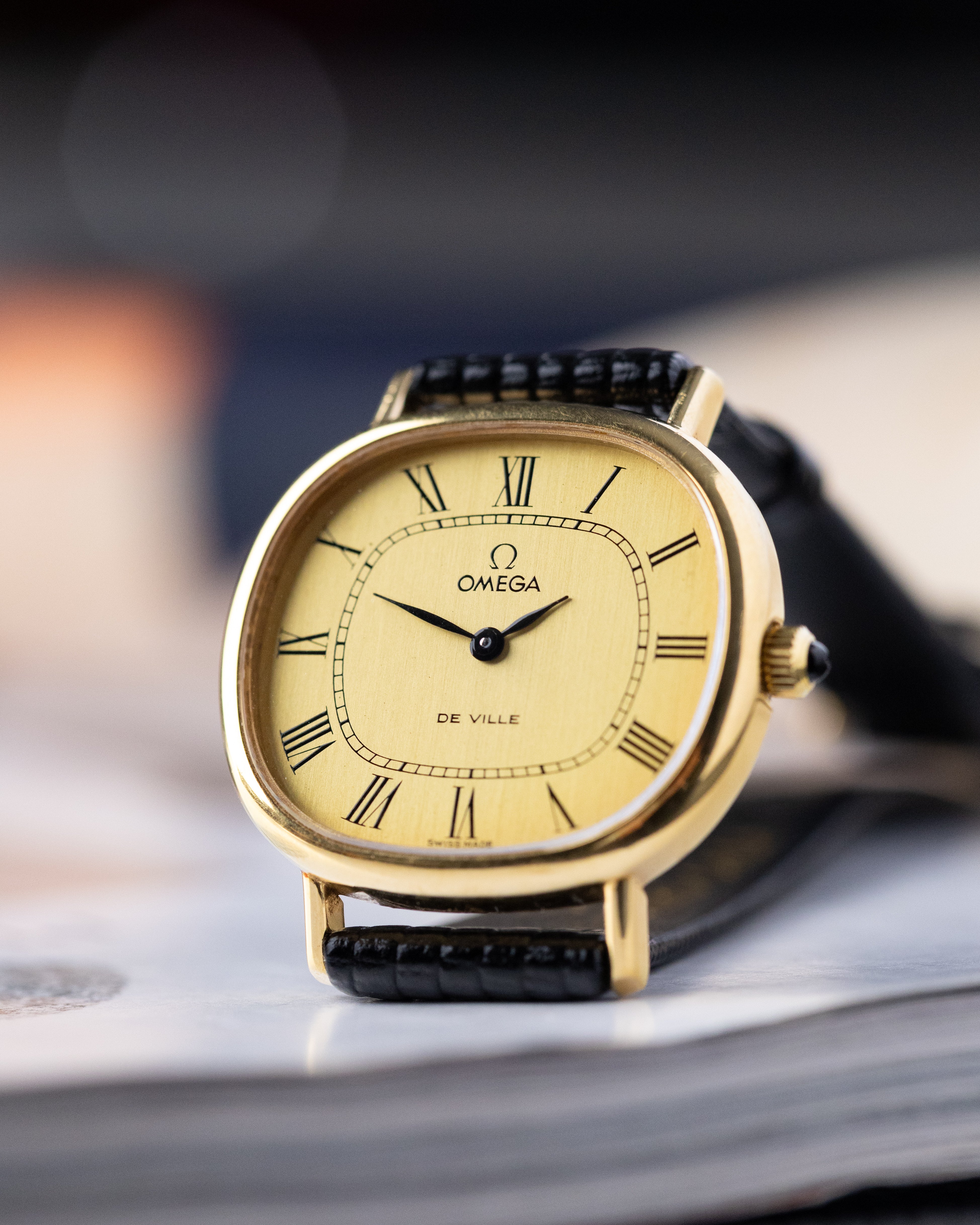 Omega De Ville, Vintage Swiss Dress Luxury Watch, Cushion/Pillow case, Ref 111.0133 from 1977 - DuMarko