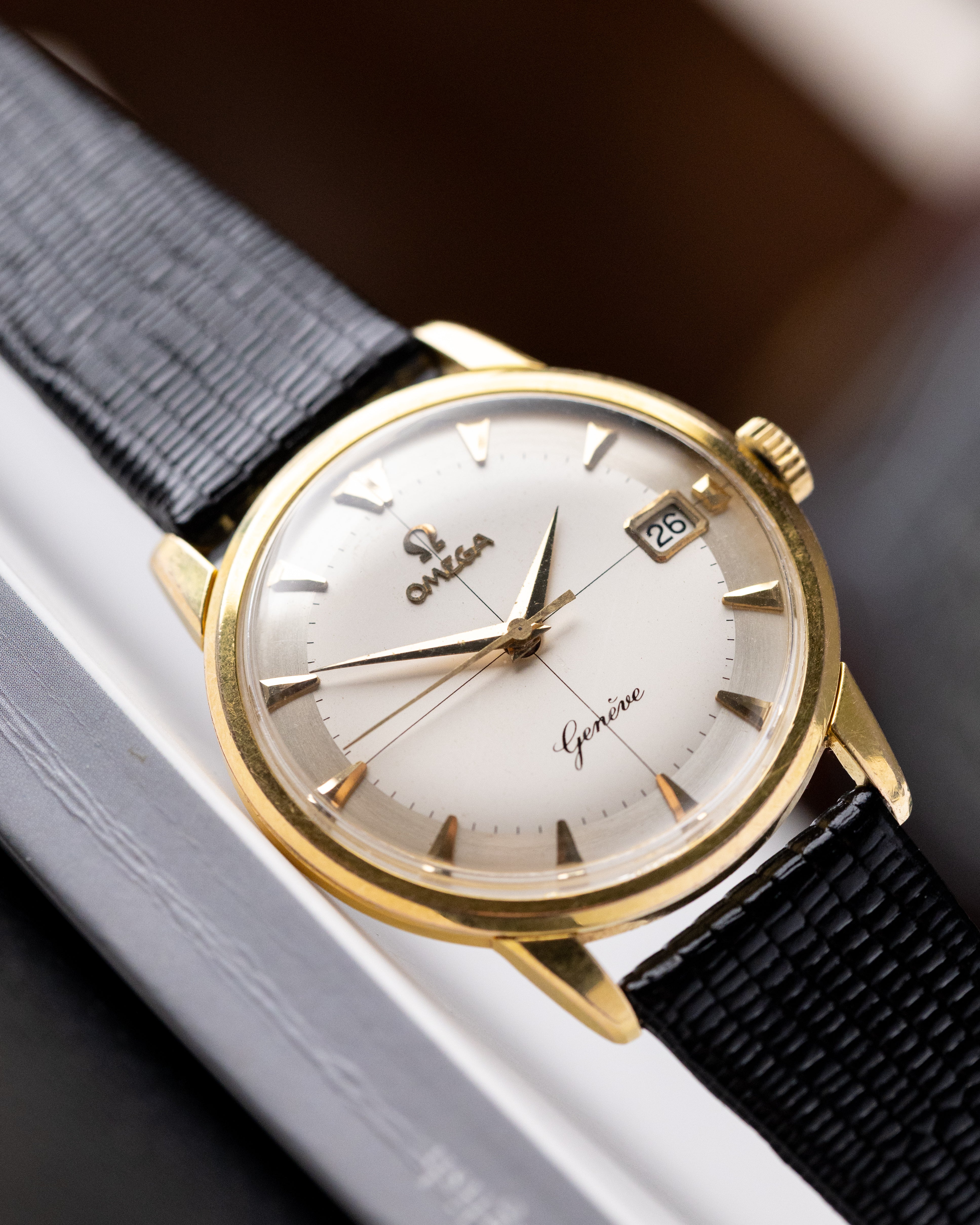 Omega Genève, Two - tone Dial, Luxury Gold - plated watch, Ref. BK14724.1.SC, Swiss Made from 1960 - DuMarko