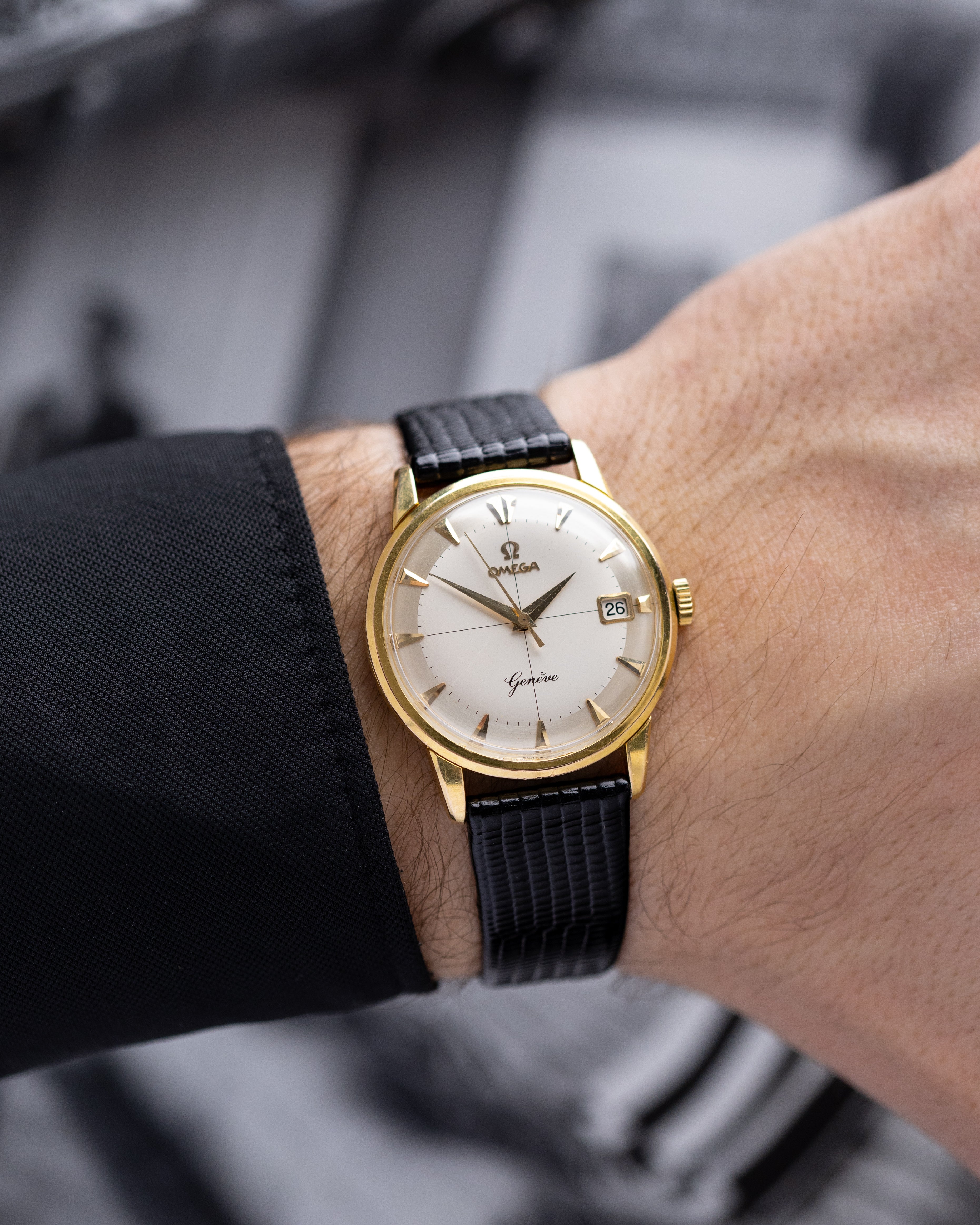 Omega Genève, Two - tone Dial, Luxury Gold - plated watch, Ref. BK14724.1.SC, Swiss Made from 1960 - DuMarko