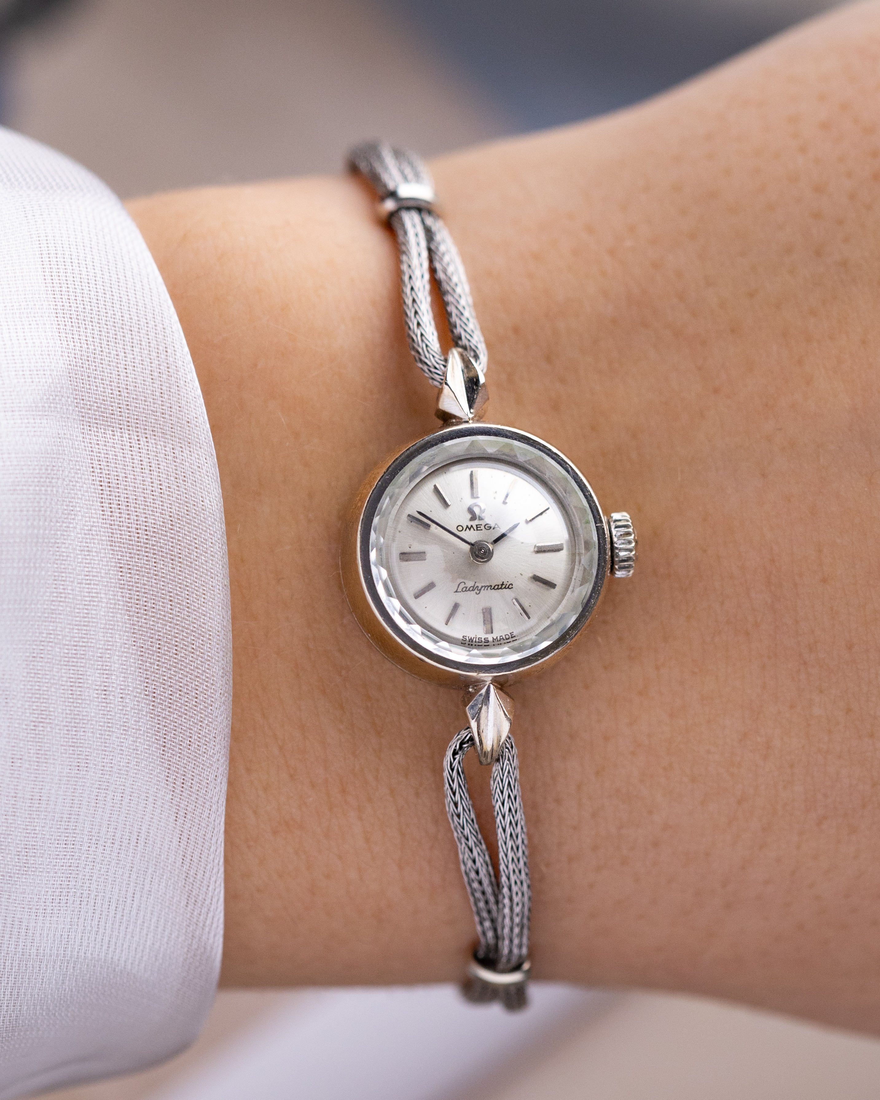 Omega Ladymatic, Vintage Swiss Automatic Watch, 14K gold case from