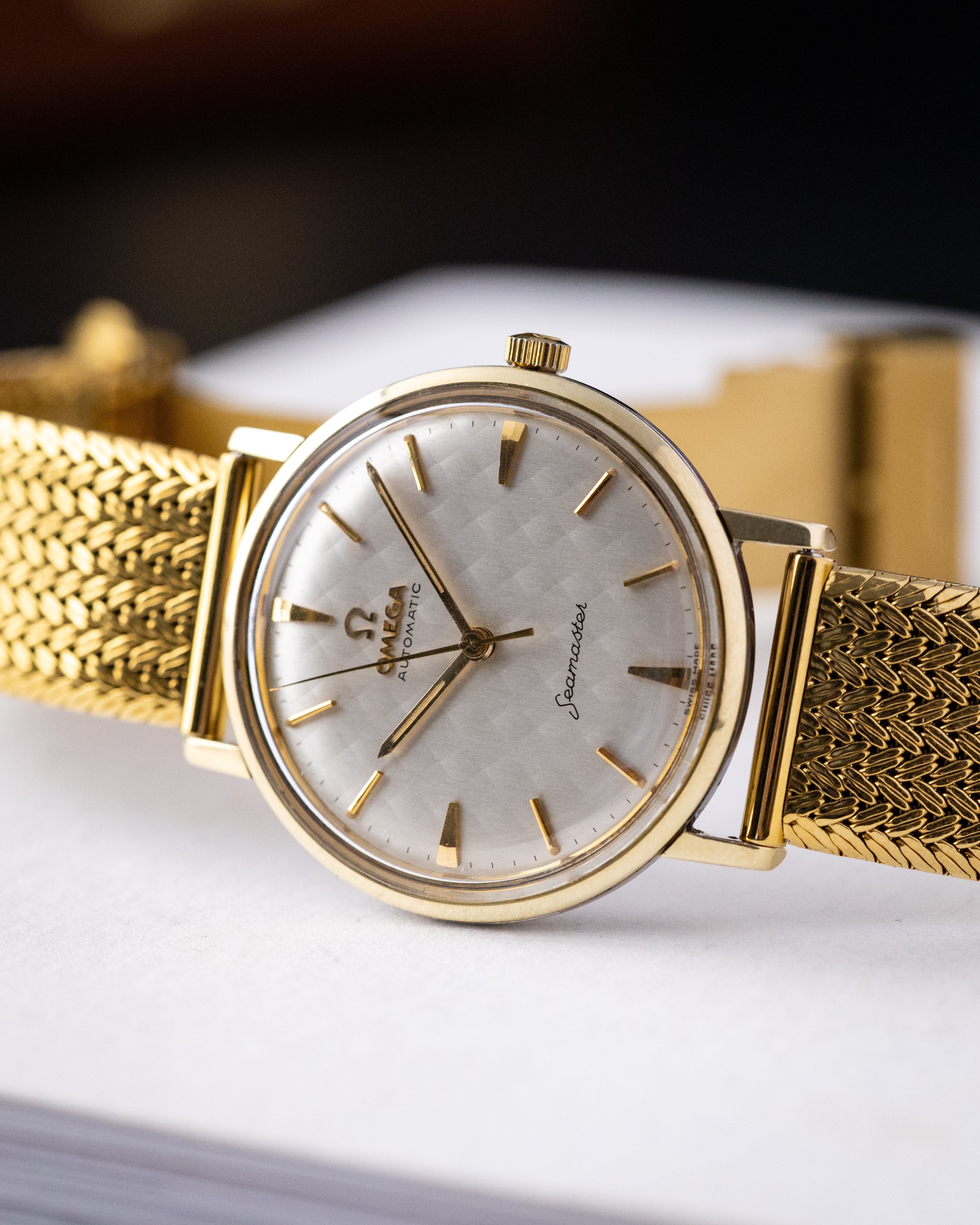 Omega Seamaster Automatic, “Mattress” Diamond Dial, Cal. 552, Gold Capped, From 1962 (US Market) - DuMarko