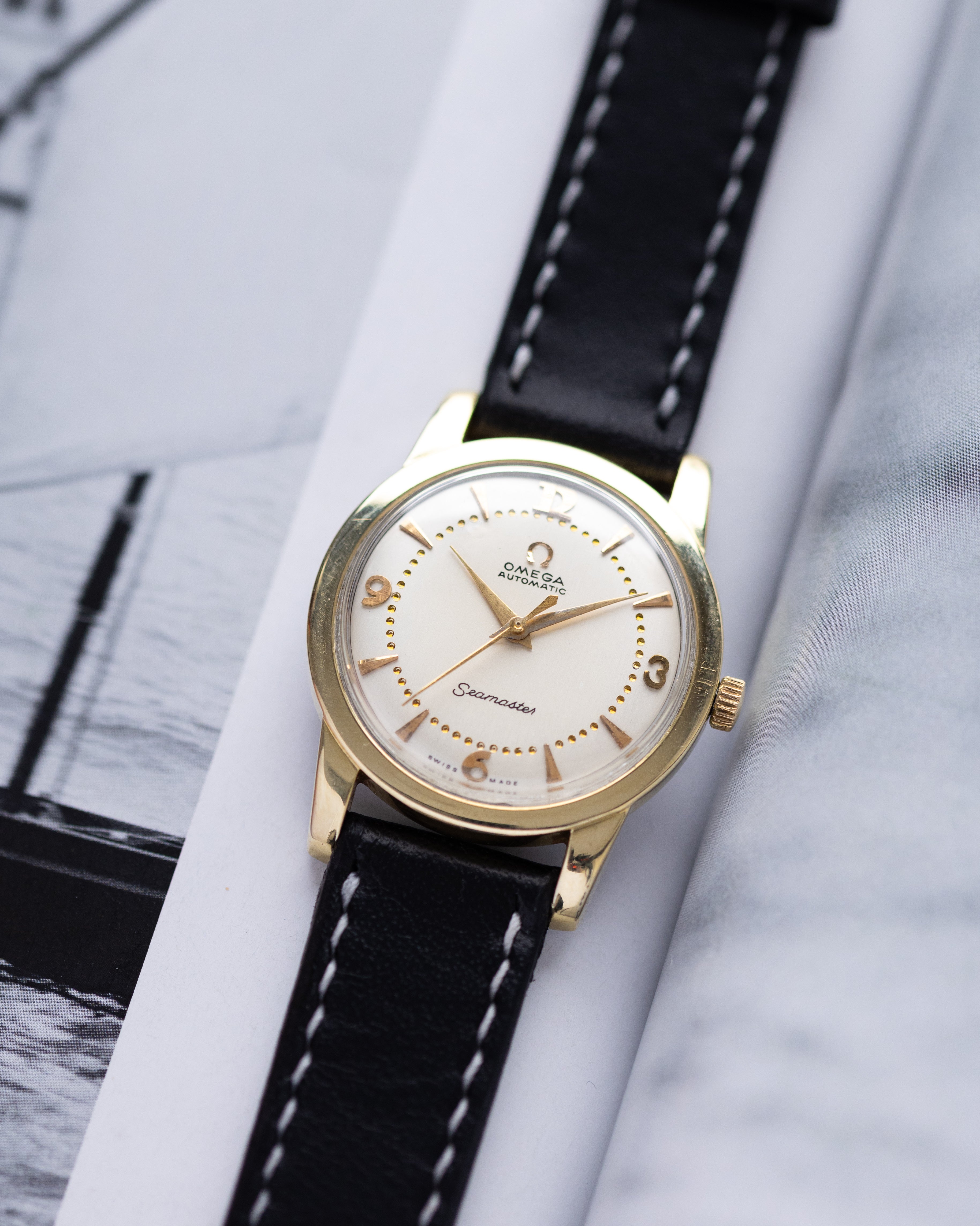 Omega Seamaster, Cal. 354 Automatic „Bumper”, Gold/Steel case from 1952, Ref.2577 - 20 - DuMarko