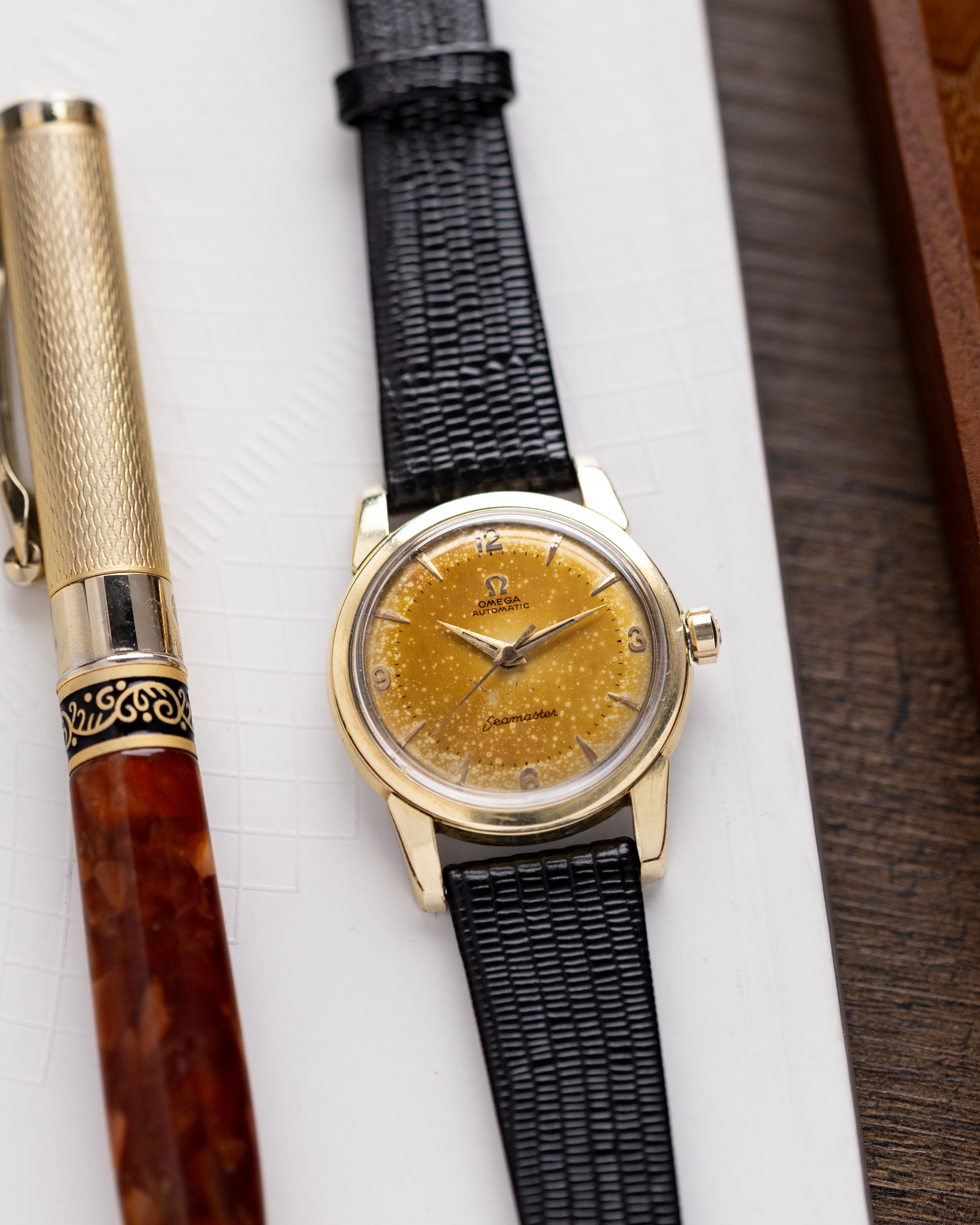 Omega Seamaster, Rare Tropical Leopard Patina Dial, Ref. 2846.2SC from 1954 - DuMarko