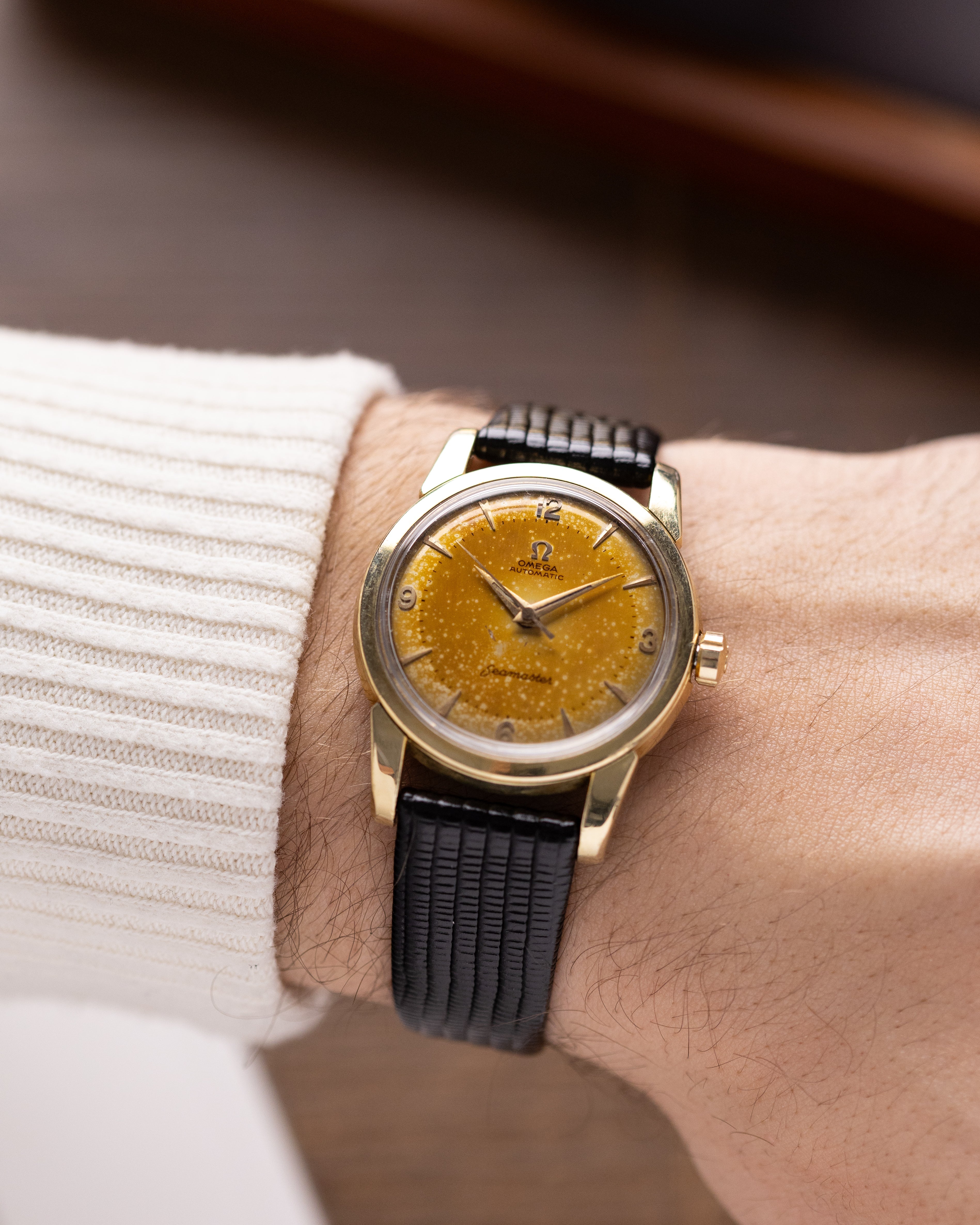 Omega Seamaster, Rare Tropical Leopard Patina Dial, Ref. 2846.2SC from 1954 - DuMarko