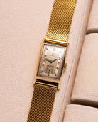 Omega Solid Gold Tank from 1940s, Cartier Style - VintageDuMarko