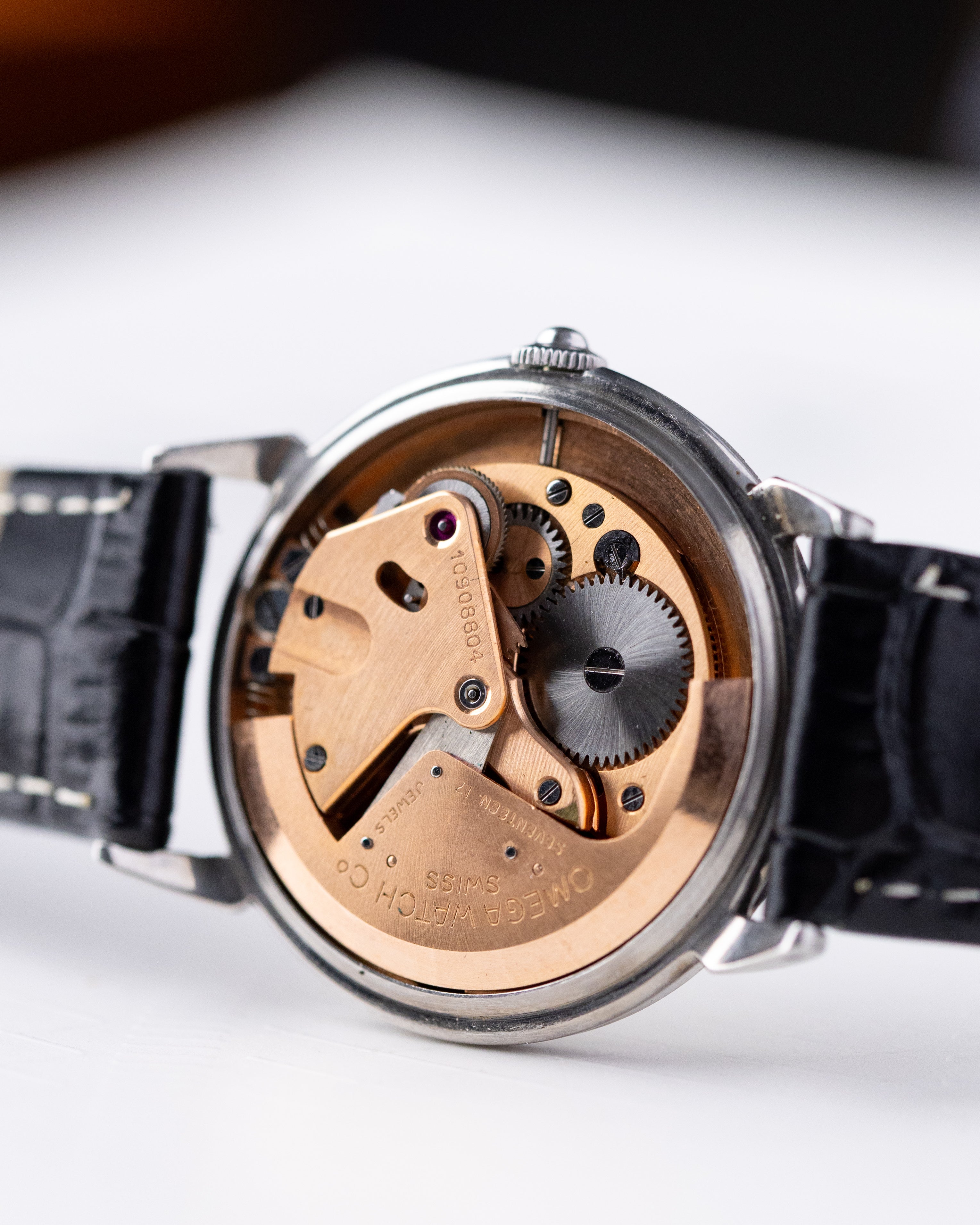 Omega Vintage Swiss Watch, Automatic Bumper 28.10 RA, Ref. 2445 - 1, Two - tone dial from 1944 - DuMarko