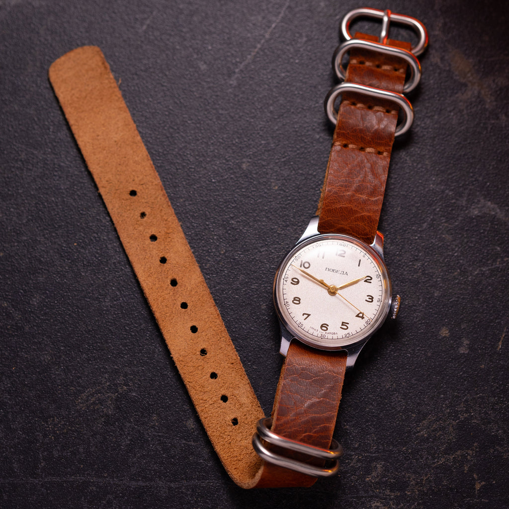 "Pobeda" 2608 Men's Vintage watch from 1950's - VintageDuMarko