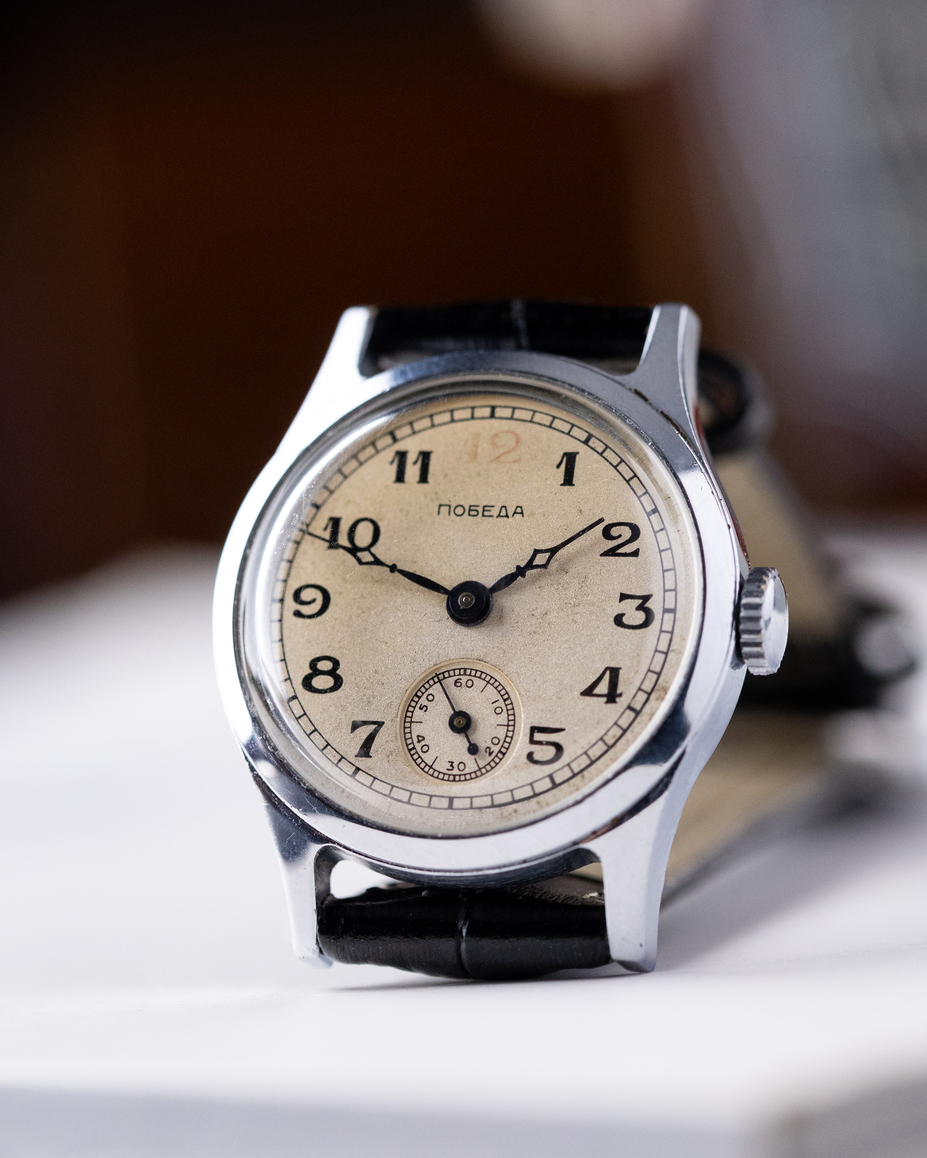 Pobeda Rare Red 12, Stalin's Soviet Vintage watch from 1950's, Cal 2602 - DuMarko