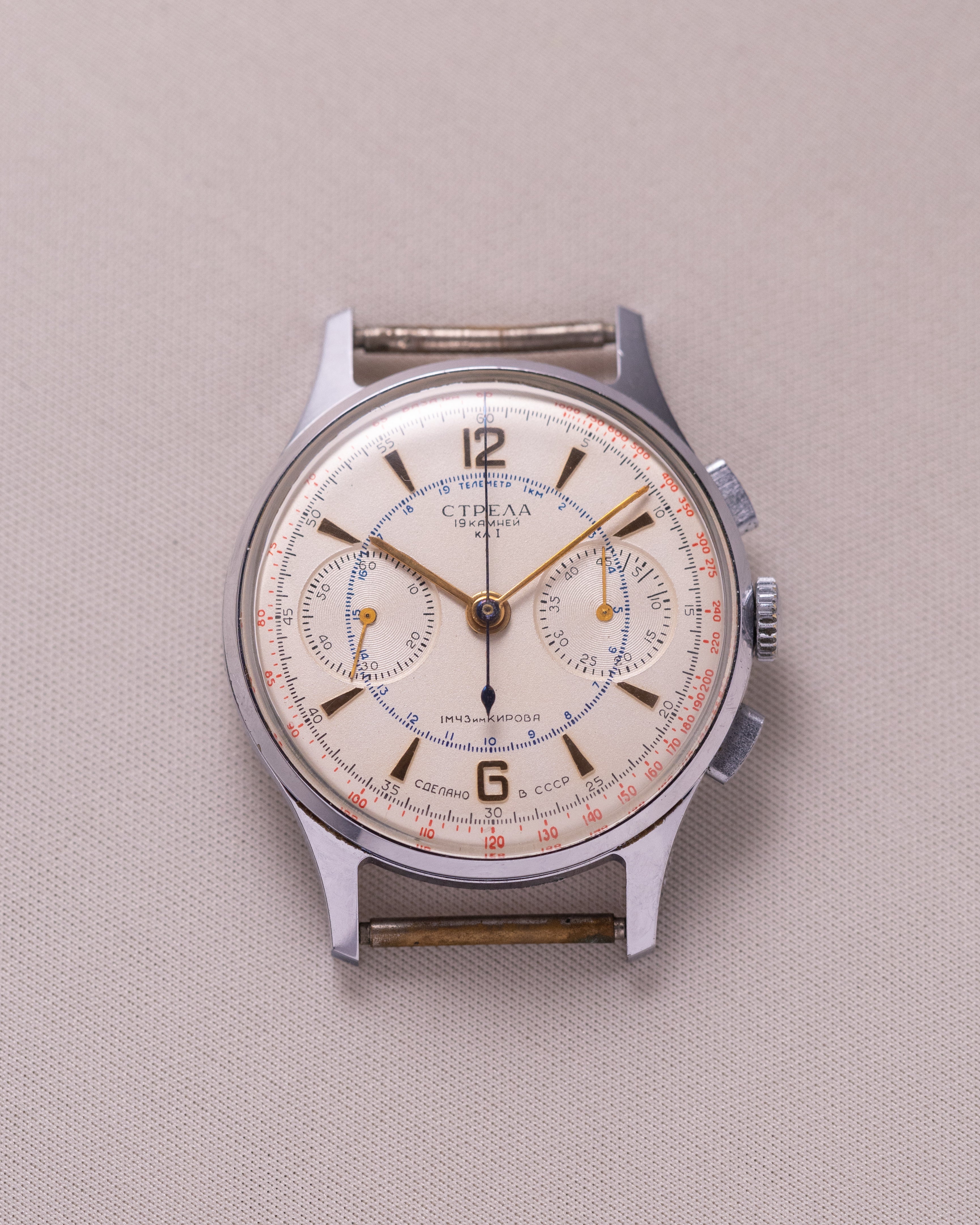 Poljot Strela Original cal.3017 Soviet vintage chronograph for Aviarors and Astronauts - VintageDuMarko