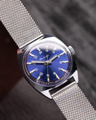 Raketa Cal.2609 Rare Blue Dial Mechanical Soviet watch from 1970's - VintageDuMarko