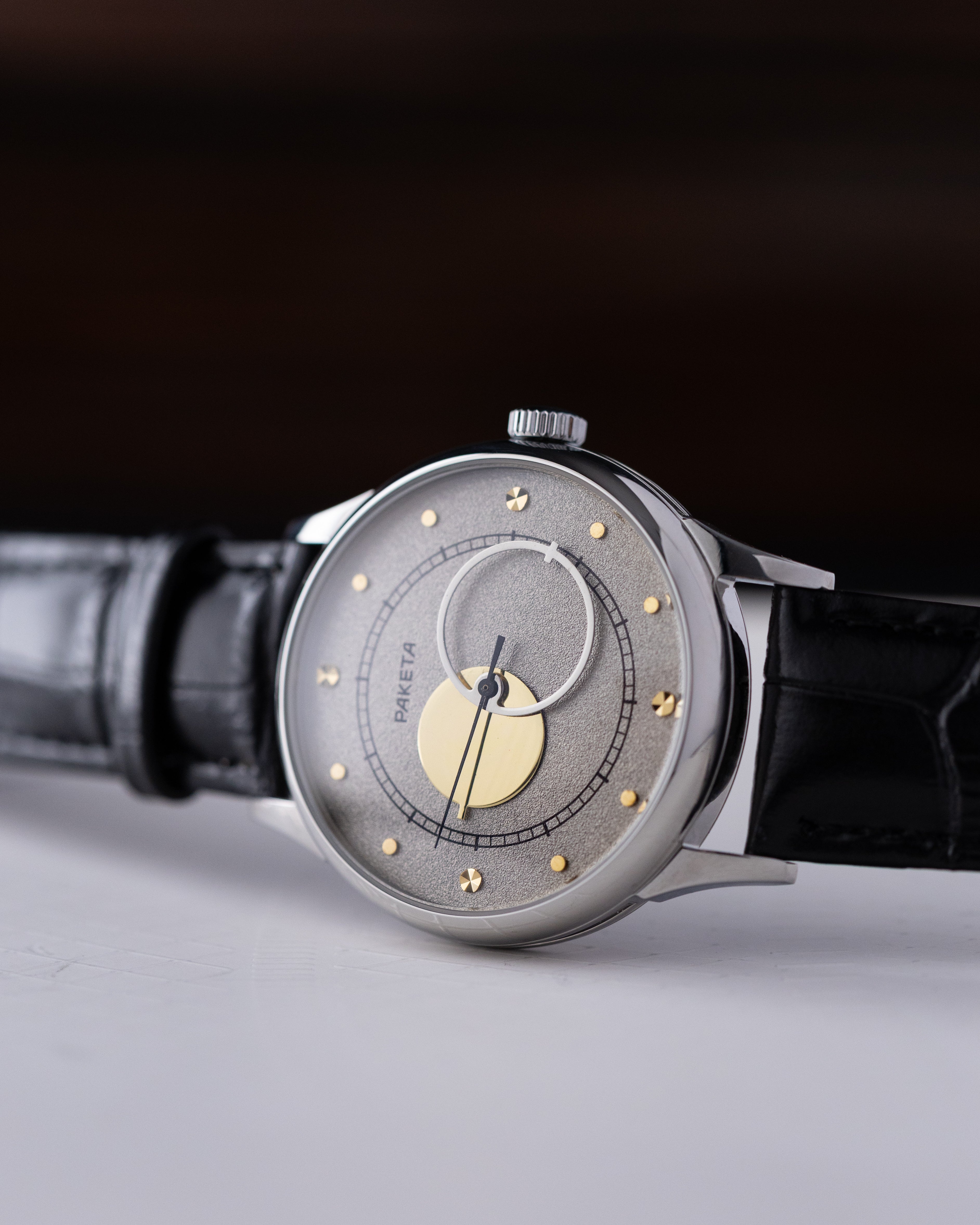 Raketa Vintage Soviet Watch "Copernicus Night", Silver Dial, Jumbo Case, Cal.2609 - DuMarko