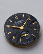 Raketa Vintage Soviet Watch, Guilloche Black Dial from 1960's - DuMarko