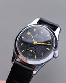 Raketa Vintage Soviet Watch, Guilloche Black Dial from 1960's - DuMarko