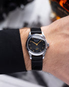 Raketa Vintage Soviet Watch, Guilloche Black Dial from 1960's - DuMarko