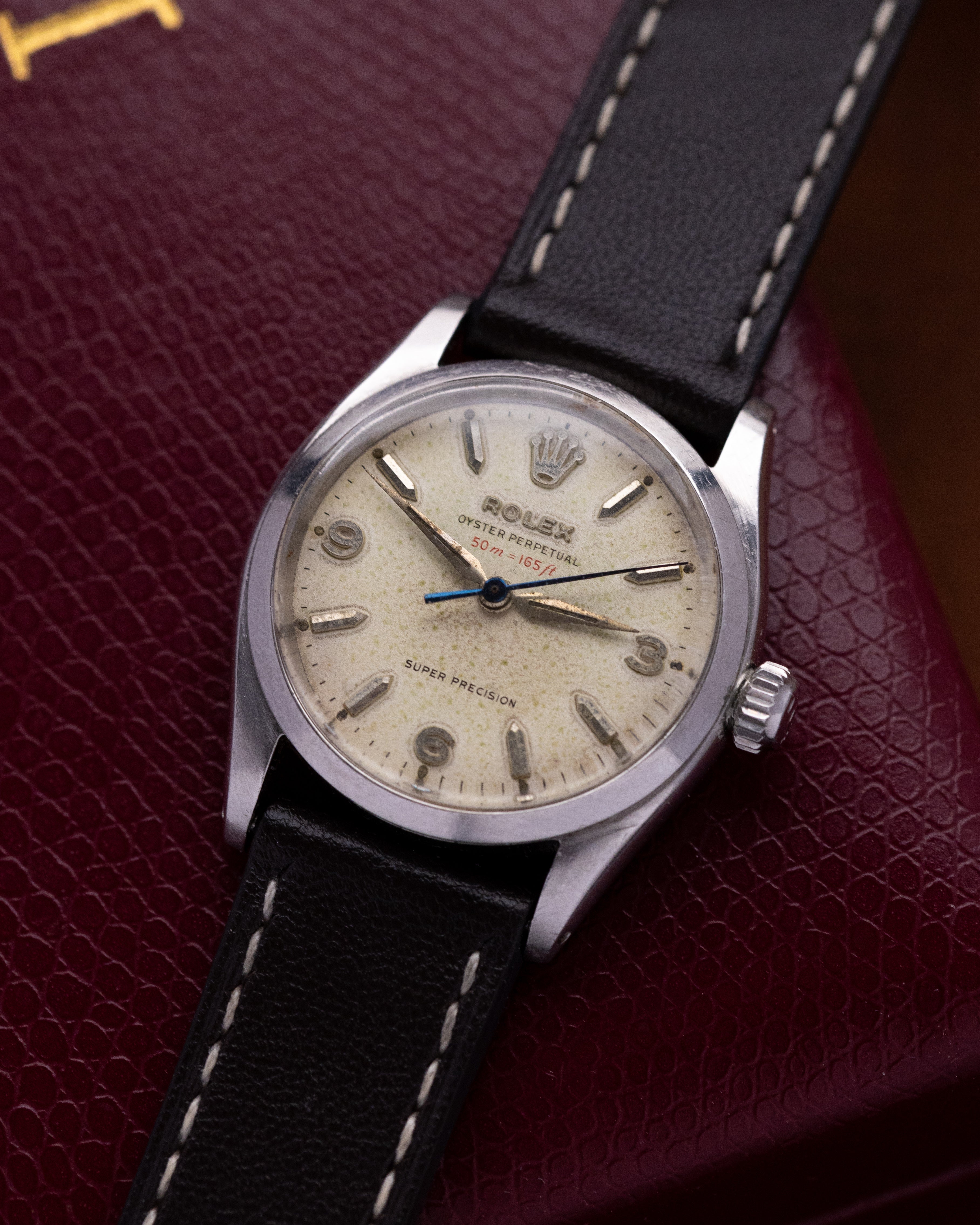 Rare Rolex Oyster Perpetual "Red Depth" 50m – 165ft, Super Precision, Ref. 6548 from 1955 - DuMarko