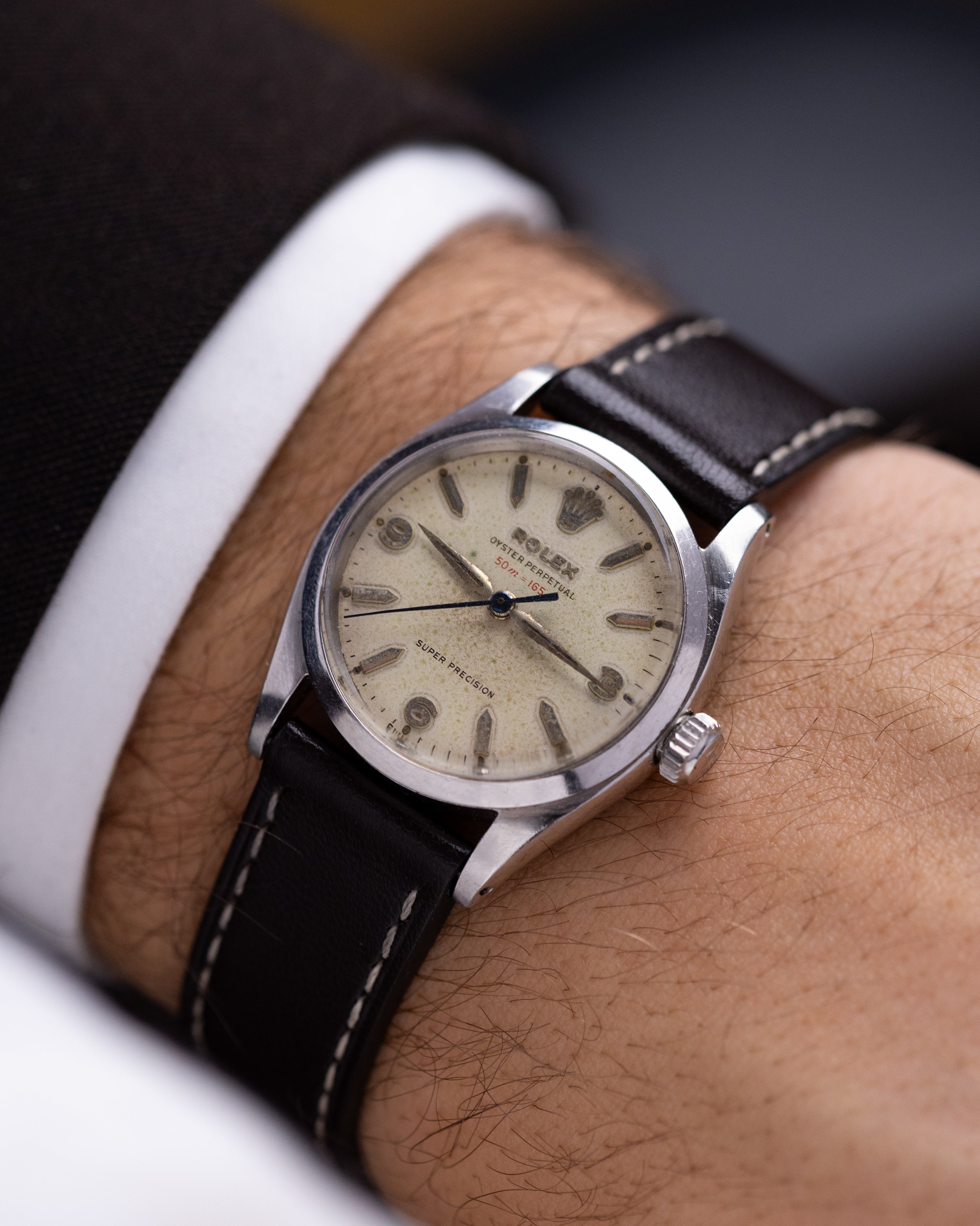 Rare Rolex Oyster Perpetual "Red Depth" 50m – 165ft, Super Precision, Ref. 6548 from 1955 - DuMarko