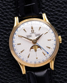 Rare Vintage Omega Cosmic, Swiss Watch, Ref. 2471/2, 18K Solid Gold Case, Triple Calendar Moonphase from 1952 - DuMarko