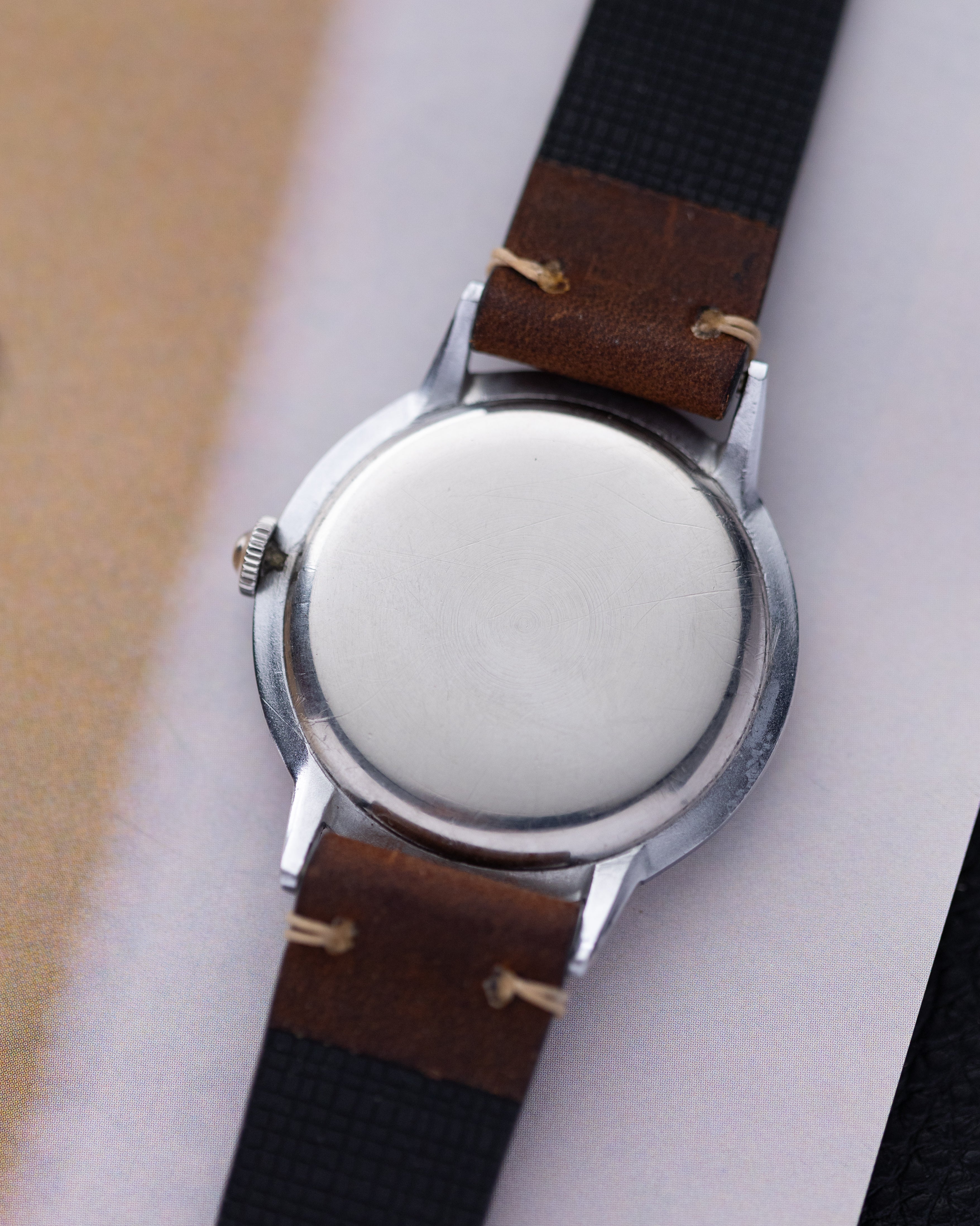 Rare Vintage Watch "Omega Calatrava Sector Dial", Oversized Swiss Watch - DuMarko