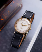 Rare watch "Jaeger - LeCoultre" 14K Gold, Pie pan, Cal.480 from 1950s - DuMarko