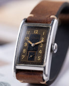 Revue Sport Rectangular Tank, Vintage Swiss watch, Schmitz Frères Case from 1945 - DuMarko