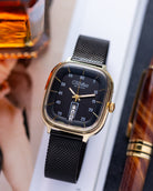 Slava Fridge, Oversize Tank, Art Deco Soviet watch from 1980's - DuMarko