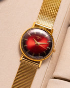 Soviet Minimalist Red "Luch" watch from 1980's - VintageDuMarko