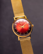 Soviet Minimalist Red "Luch" watch from 1980's - VintageDuMarko