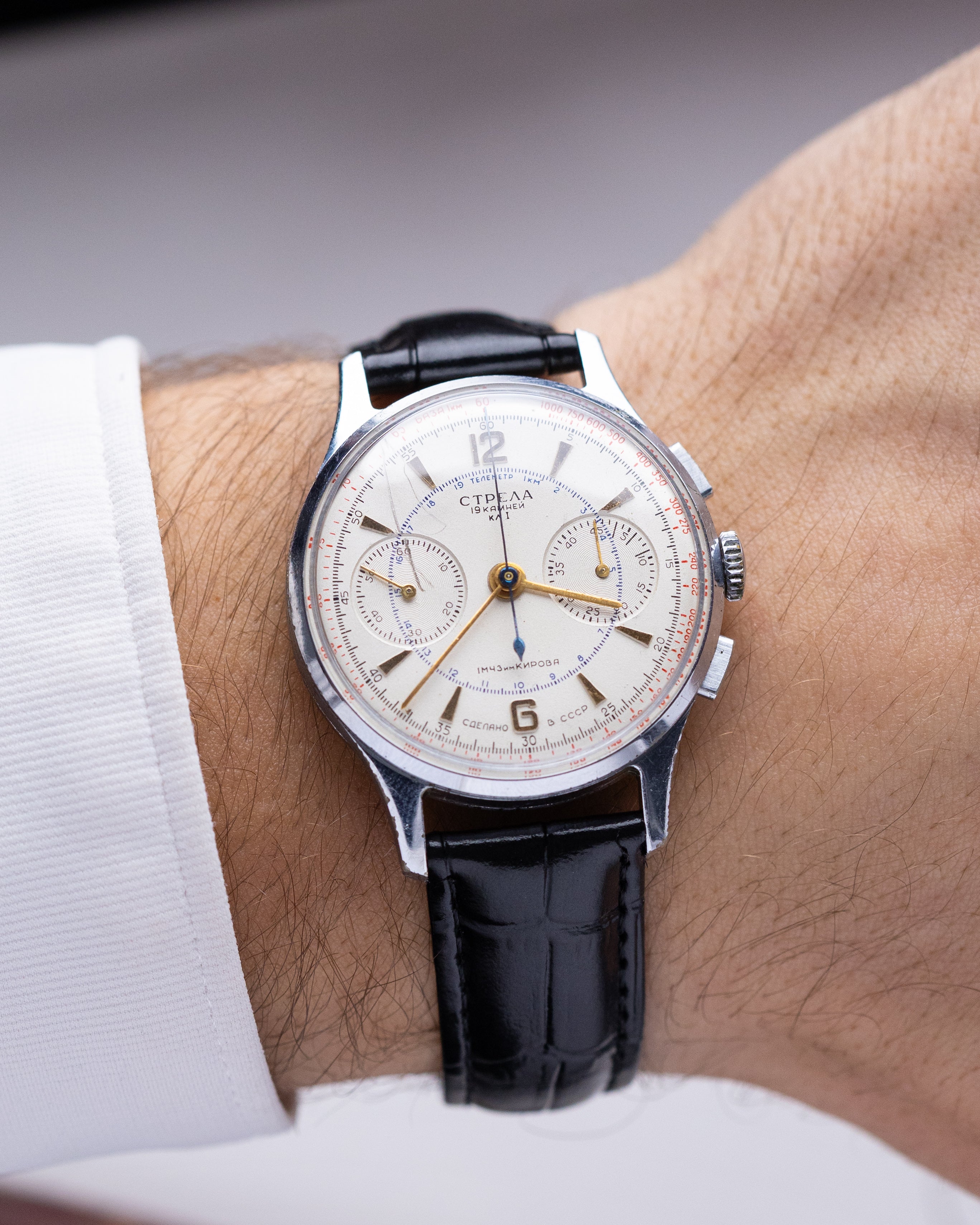 Soviet vintage Poljot Strela, All Original, Cal.3017, Chronograph for Aviators and Astronauts - DuMarko