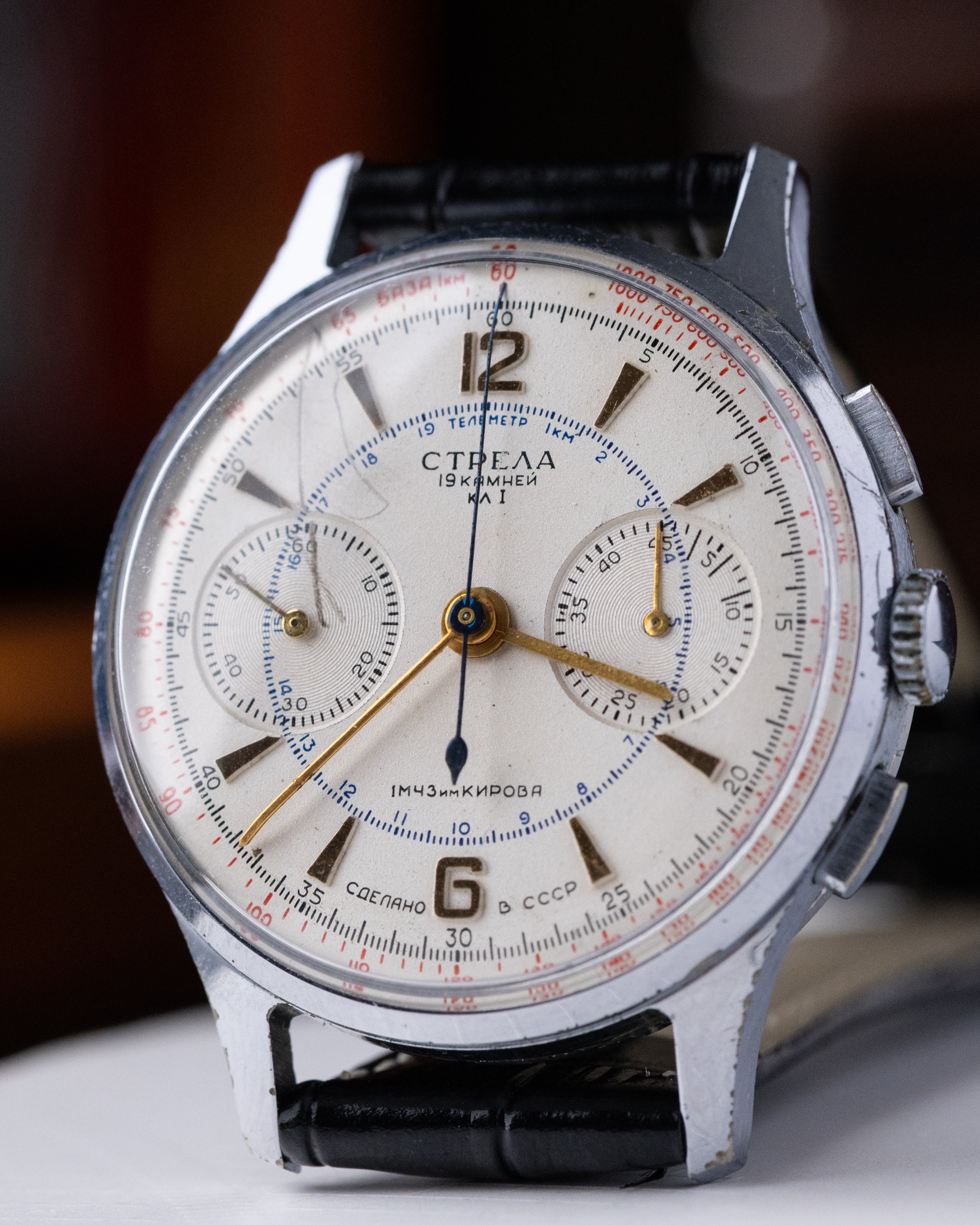 Soviet vintage Poljot Strela, All Original, Cal.3017, Chronograph for Aviators and Astronauts - DuMarko