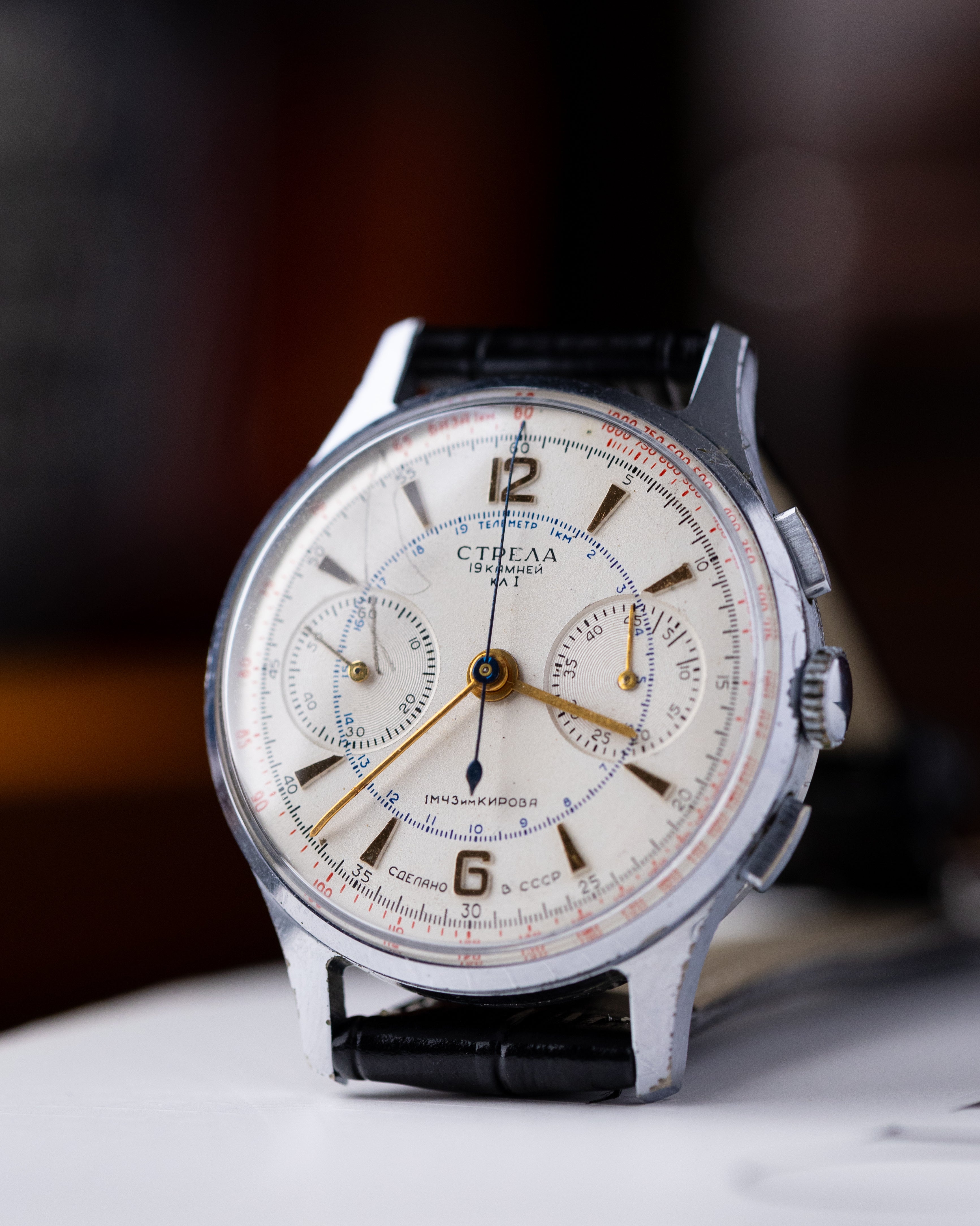 Soviet vintage Poljot Strela, All Original, Cal.3017, Chronograph for Aviators and Astronauts - DuMarko