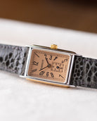 Tissot Tank A222, Salmon Dial, Vintage Lady's Swiss Watch from 1980's - DuMarko