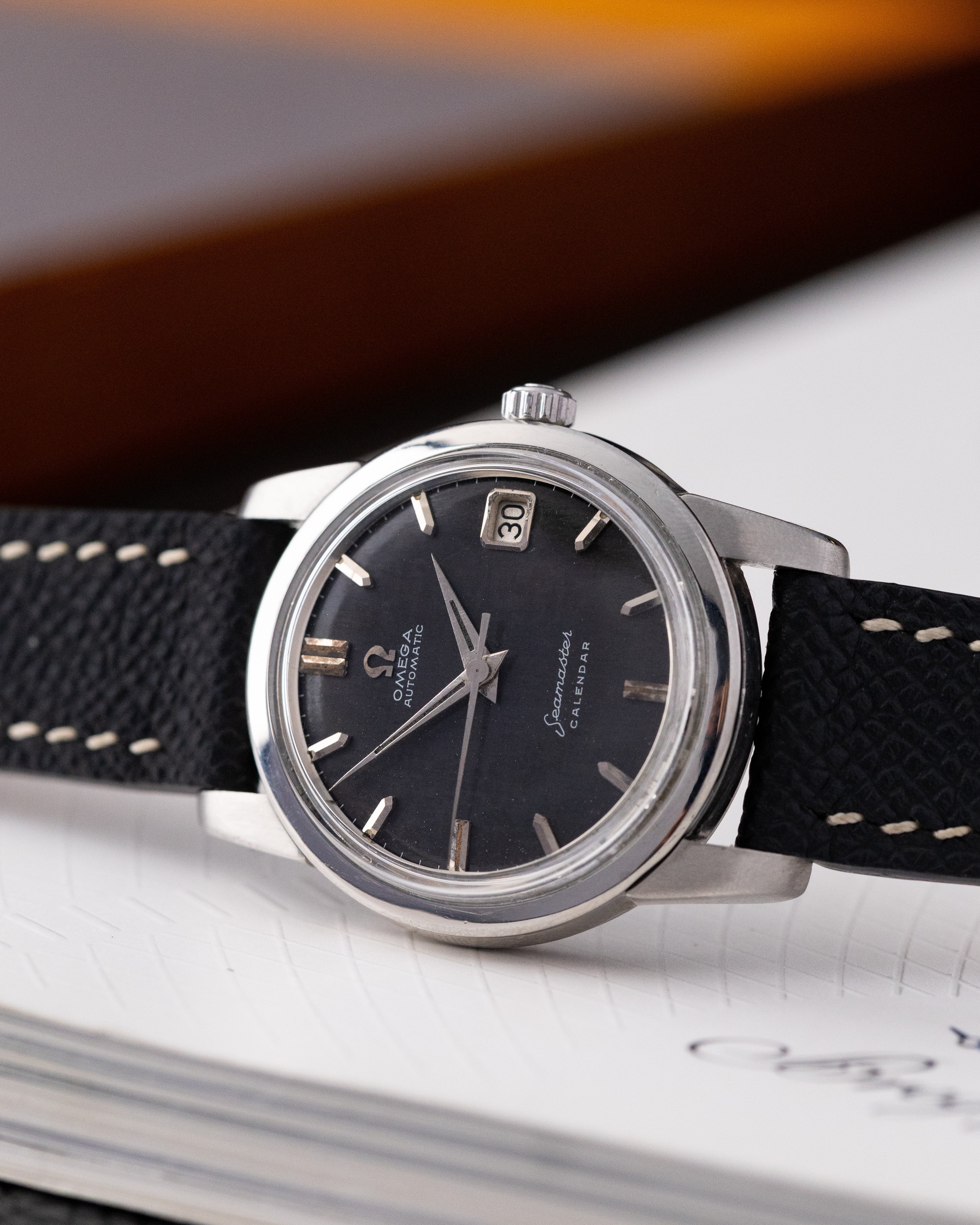 Vantage Omega Seamaster Calendar Automatic Graphite black dial, Ref 2849.1SC from 1950s - DuMarko